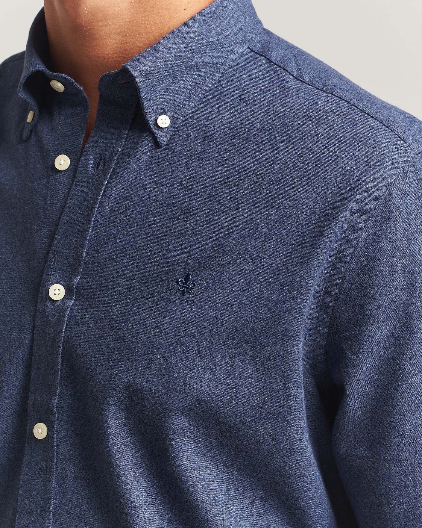 Homme | Chemises | Morris | Watts Flannel Shirt Navy