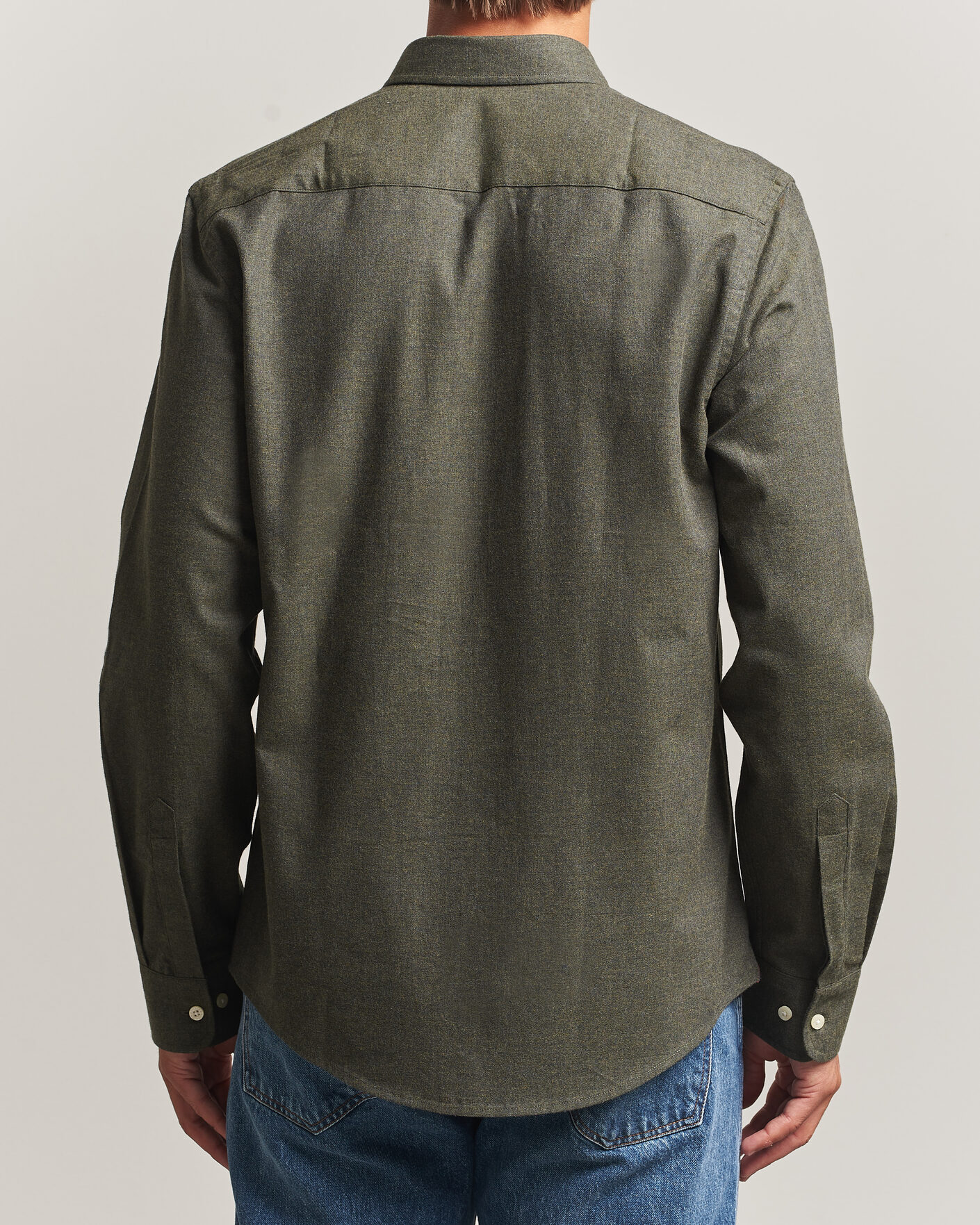 Homme | Chemises | Morris | Watts Flannel Shirt Olive