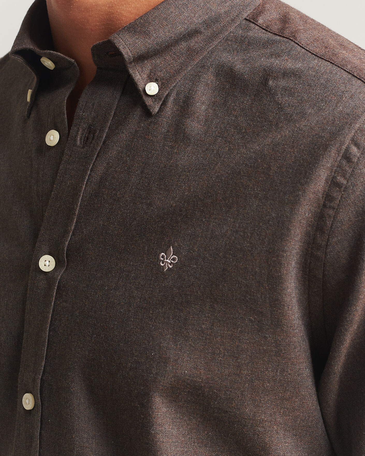 Homme | Chemises | Morris | Watts Flannel Shirt Brown