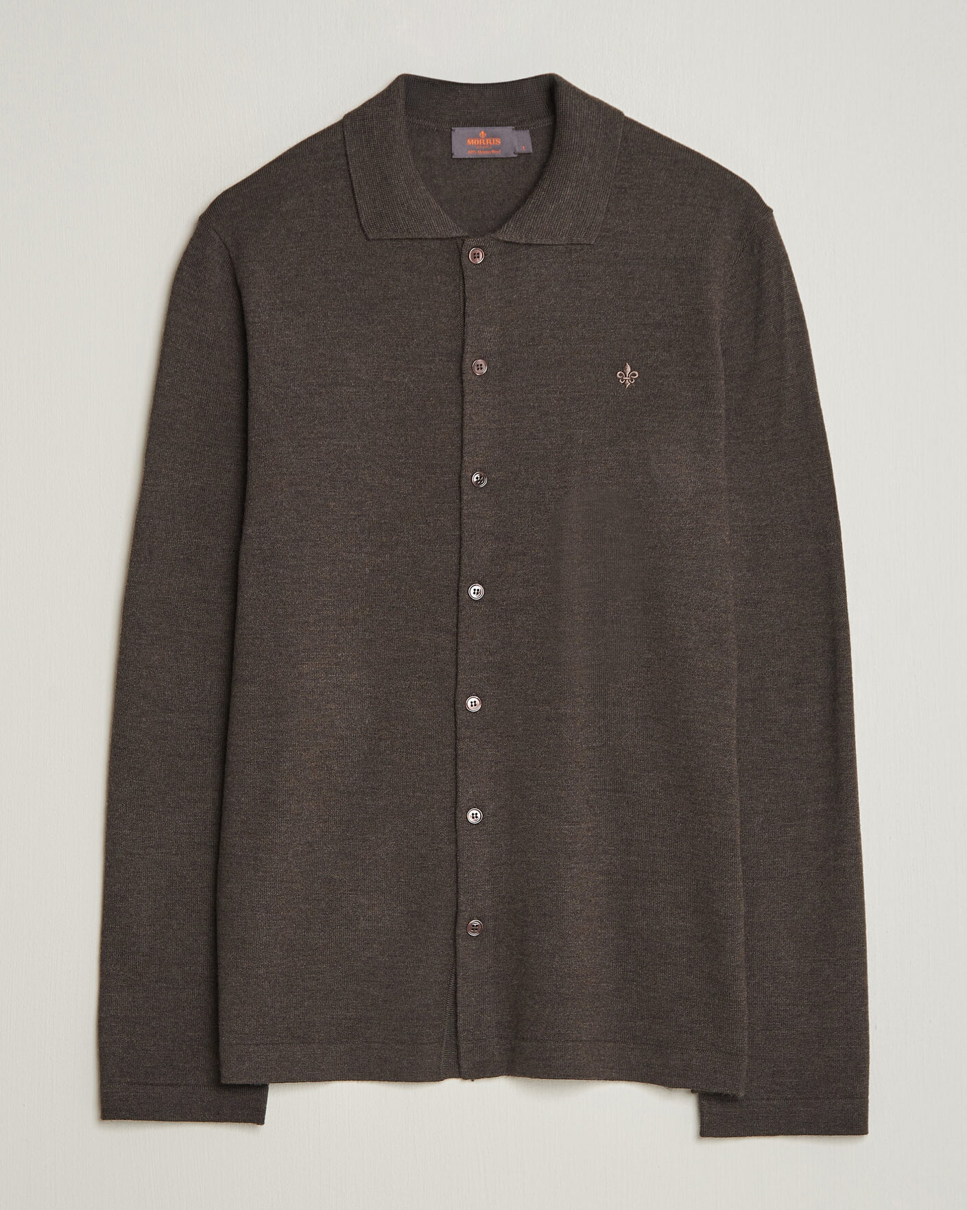 Homme | Chemises | Morris | Merino Shirt Cardigan Brown