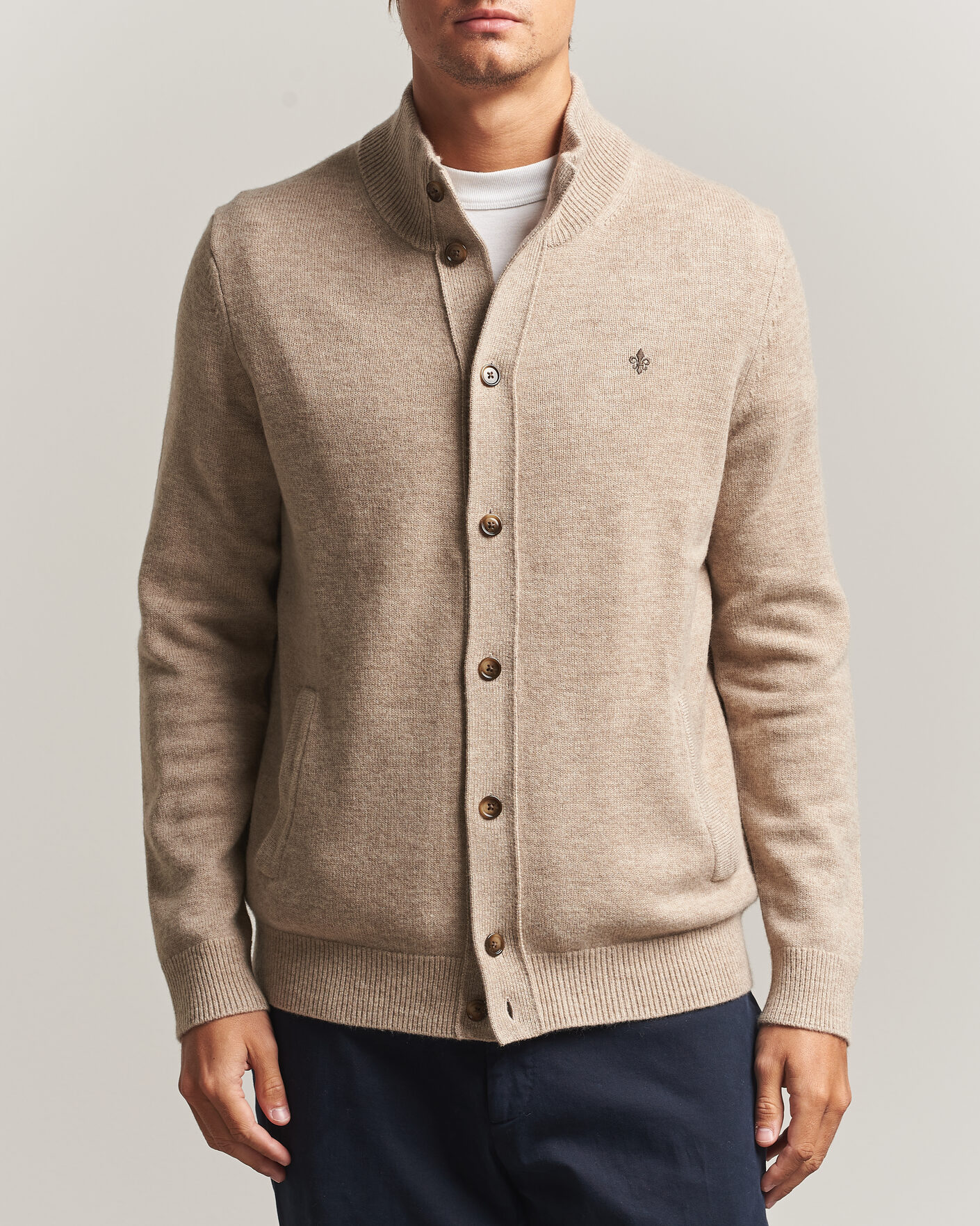 Homme | Pulls Et Tricots | Morris | Hertford Button Cardigan Khaki