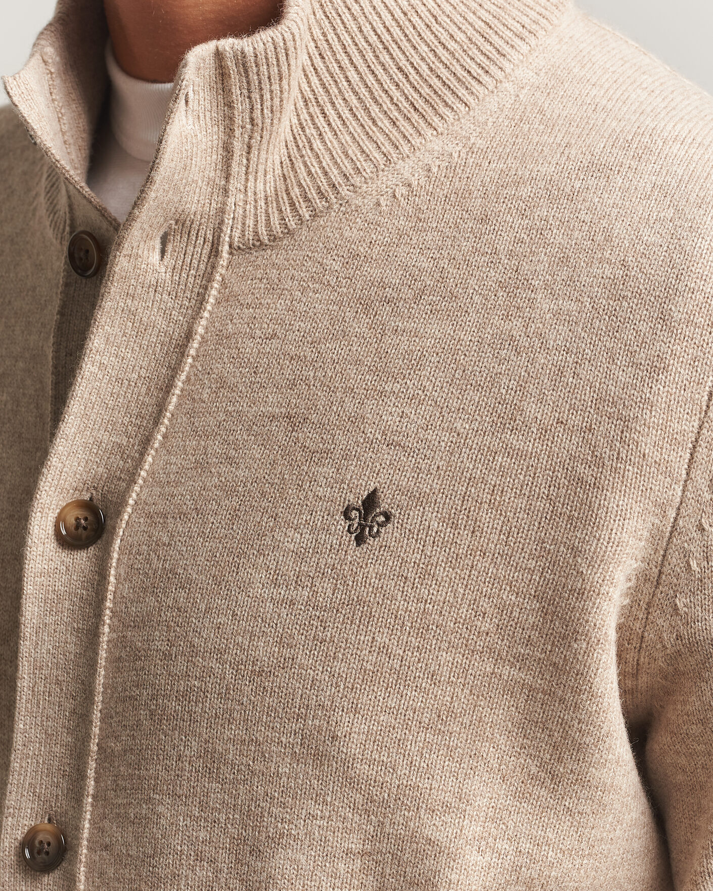 Homme | Pulls Et Tricots | Morris | Hertford Button Cardigan Khaki
