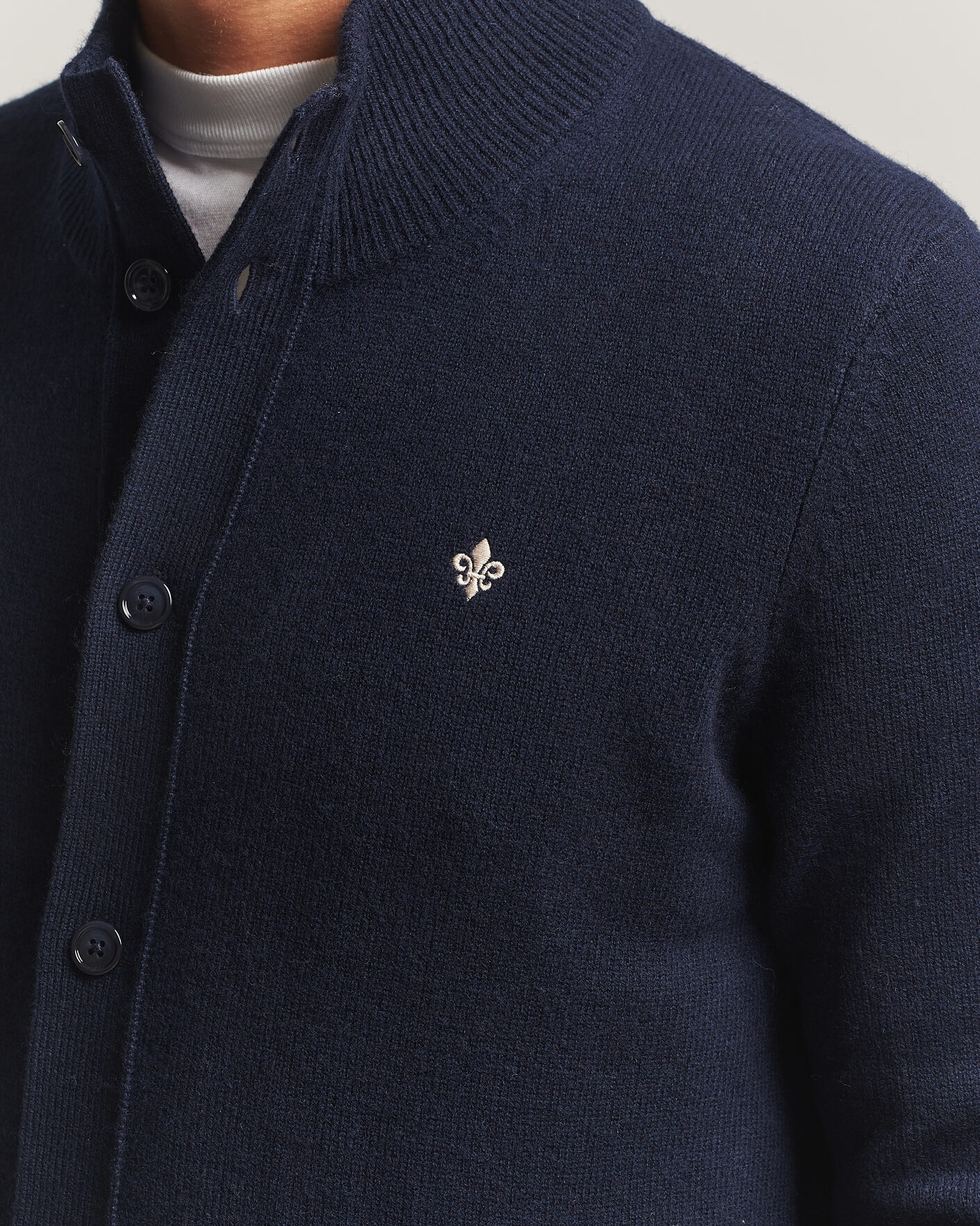 Homme | Pulls Et Tricots | Morris | Hertford Button Cardigan Navy