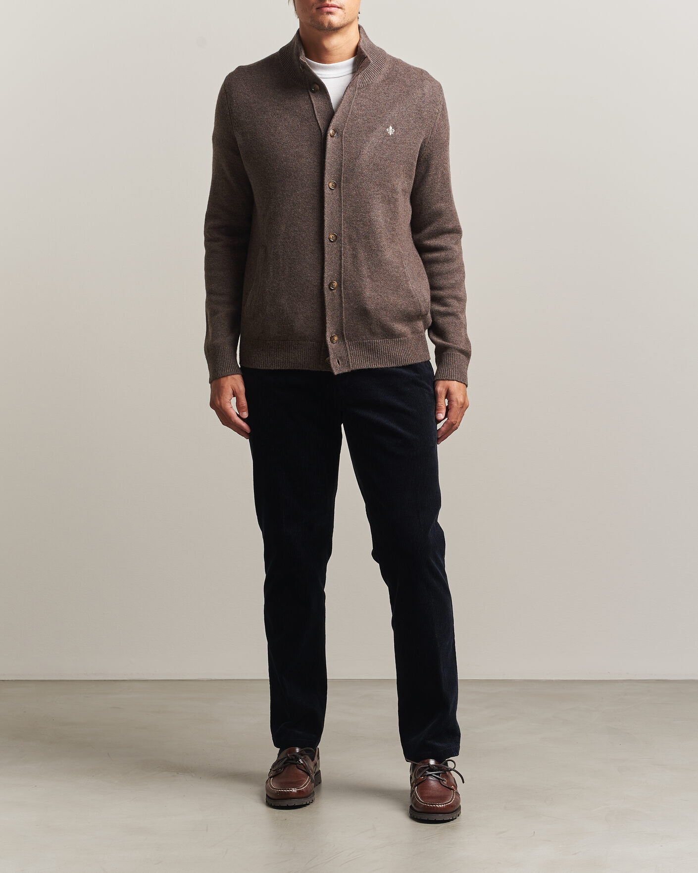 Homme | Pulls Et Tricots | Morris | Hertford Button Cardigan Brown