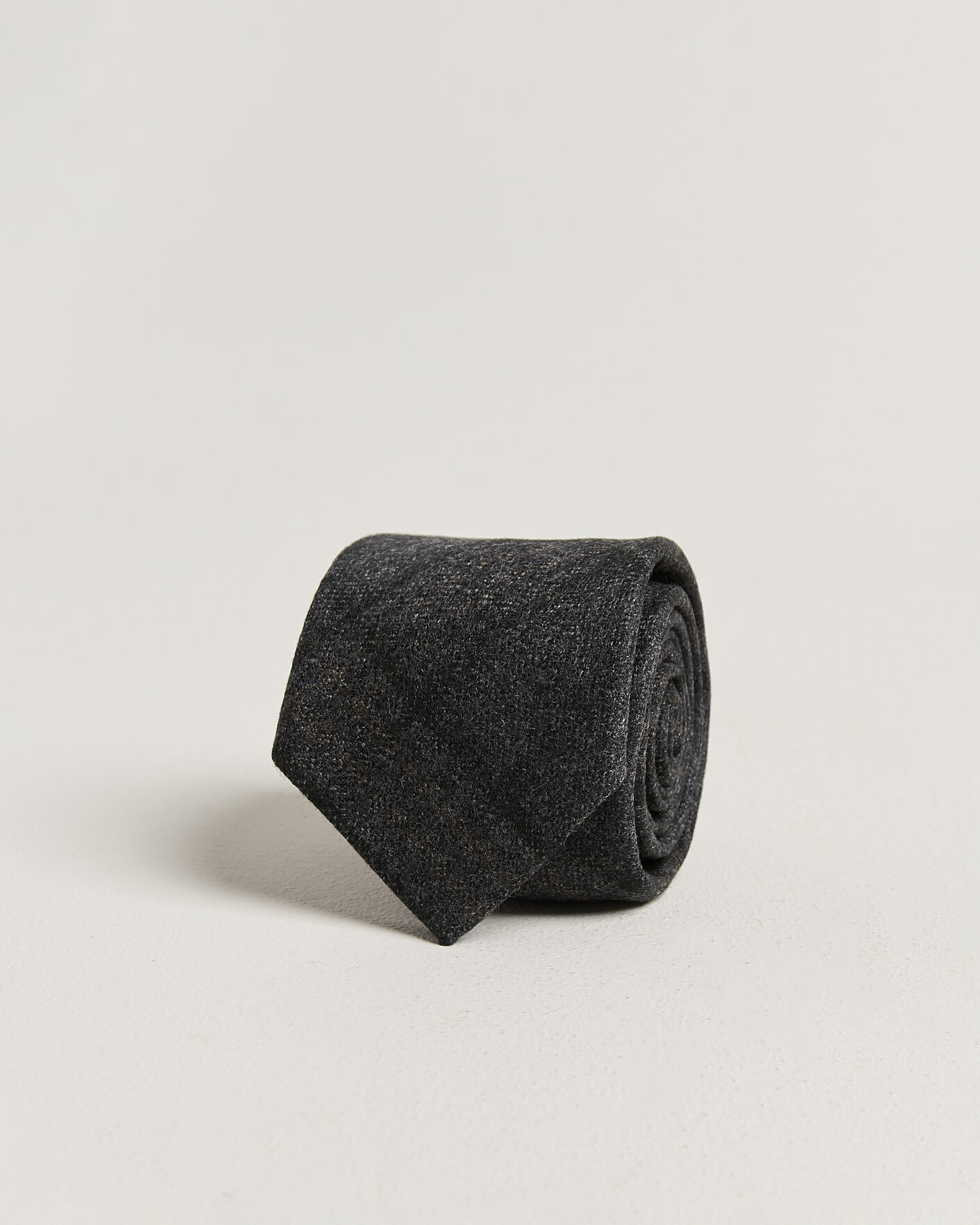 Homme | Cravates | Amanda Christensen | Wool Checked 8cm Tie Dark Grey