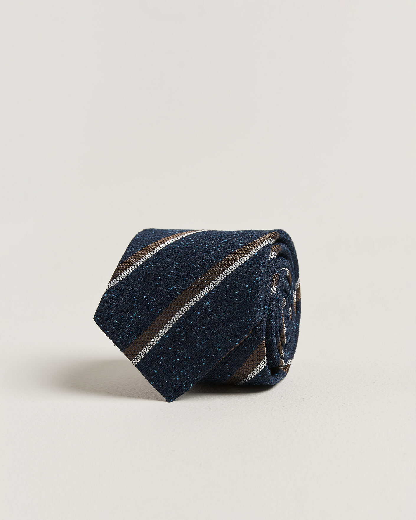 Homme | Cravates | Amanda Christensen | Silk Bourette Striped 8cm Tie Navy