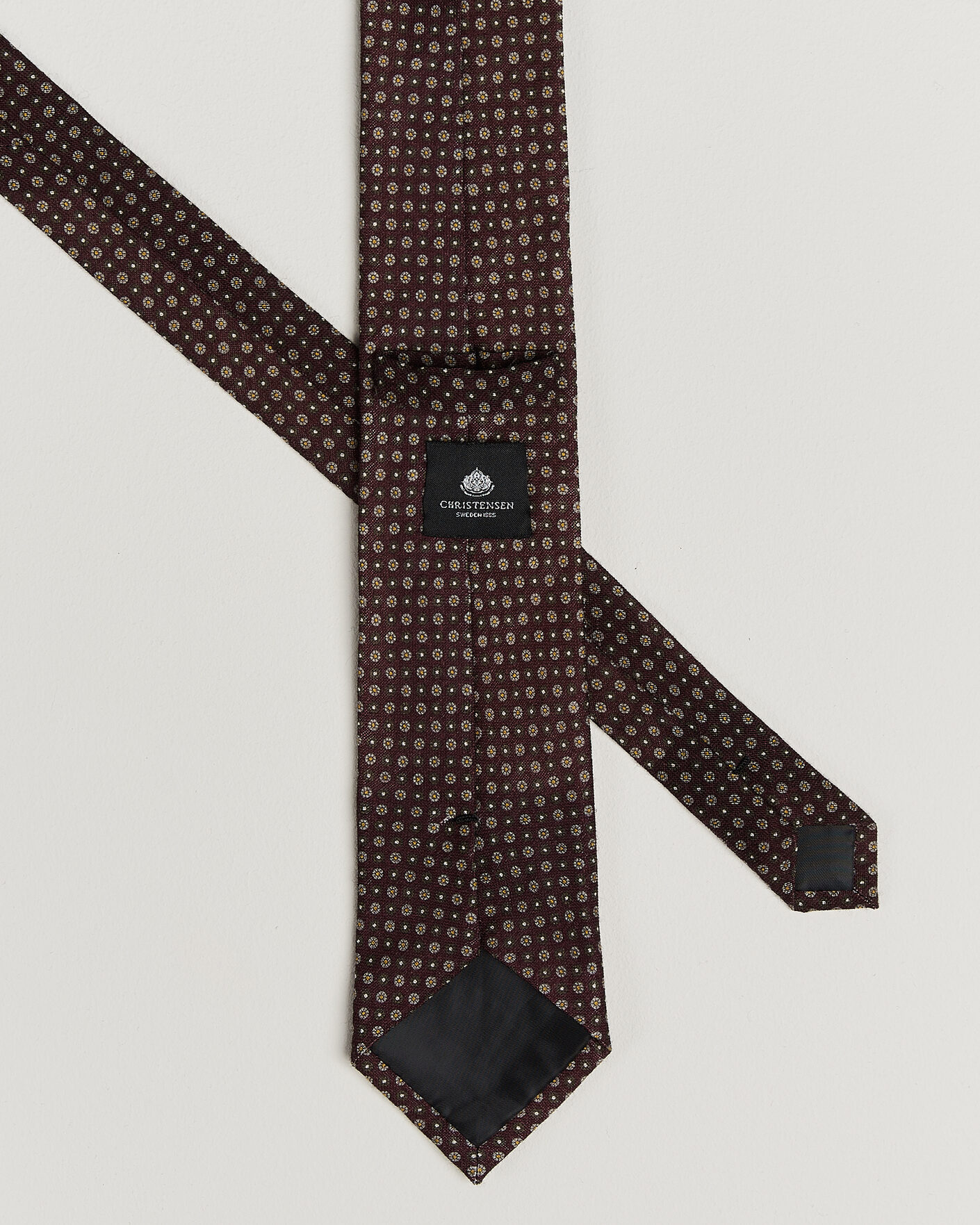Homme | Cravates | Amanda Christensen | Box Set Wool 8 cm Tie And Pocket Square Wine