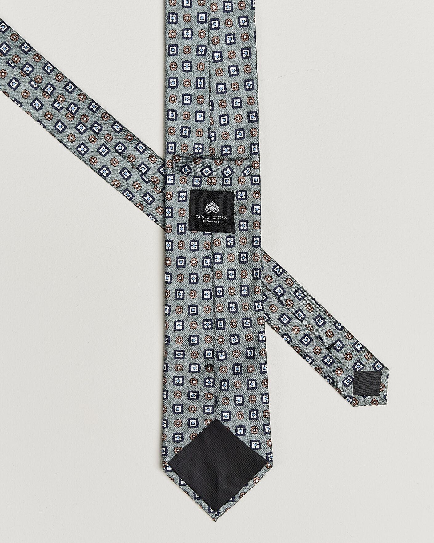 Homme | Cravates | Amanda Christensen | Box Set Silk 8 cm Tie And Pocket Square Green