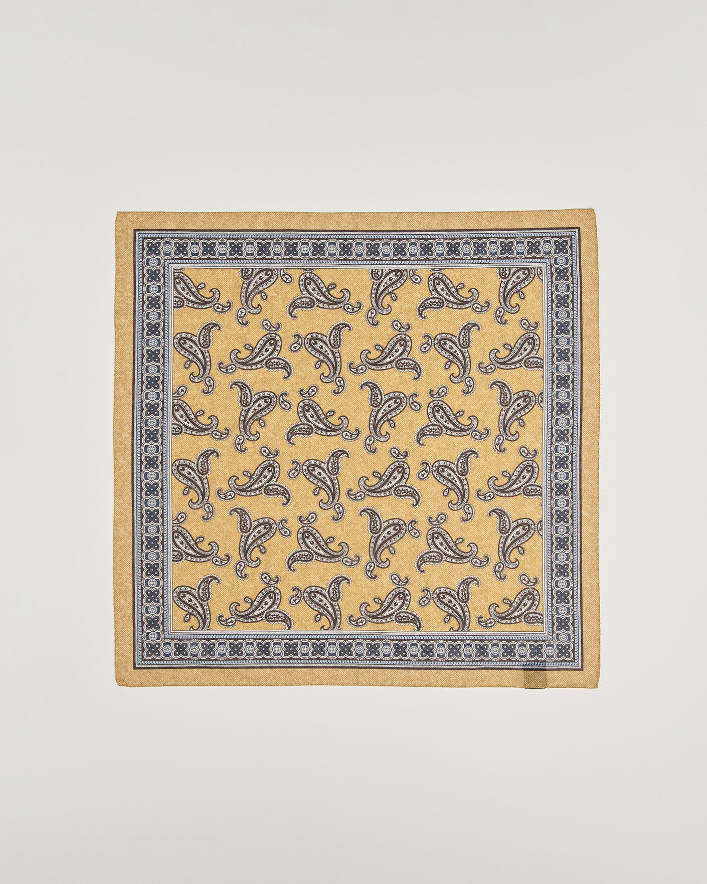 Homme | Écharpes | Amanda Christensen | Cotton Voile Printed Paisley Bandana Yellow