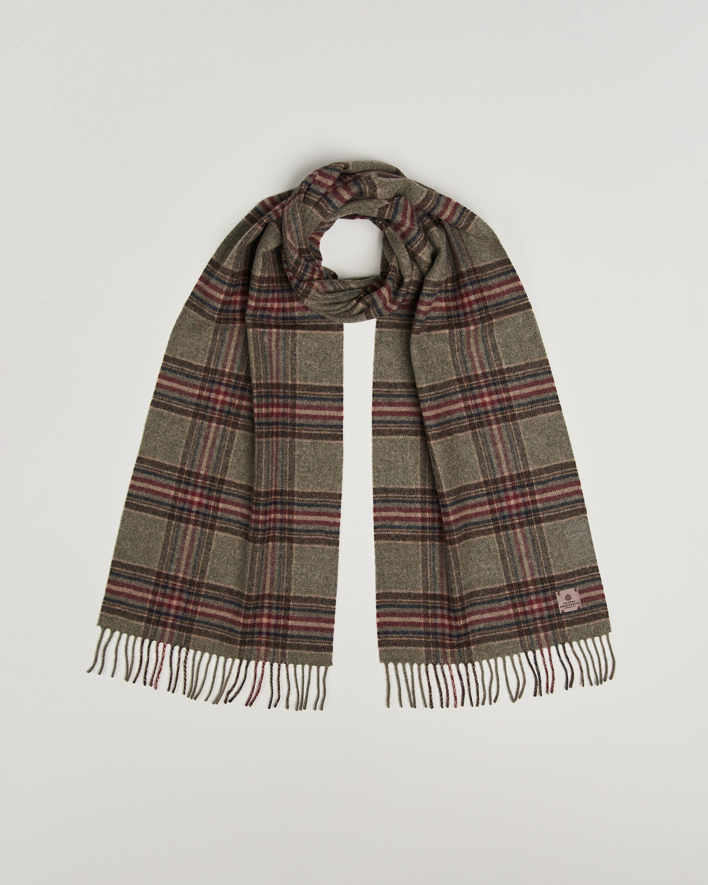 Homme | Écharpes | Amanda Christensen | Wool Check Scarf Green