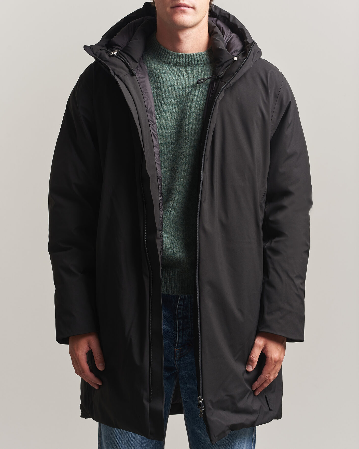 Homme | Manteaux Et Vestes | RAINS | Sarna Long Puffer Jacket Black