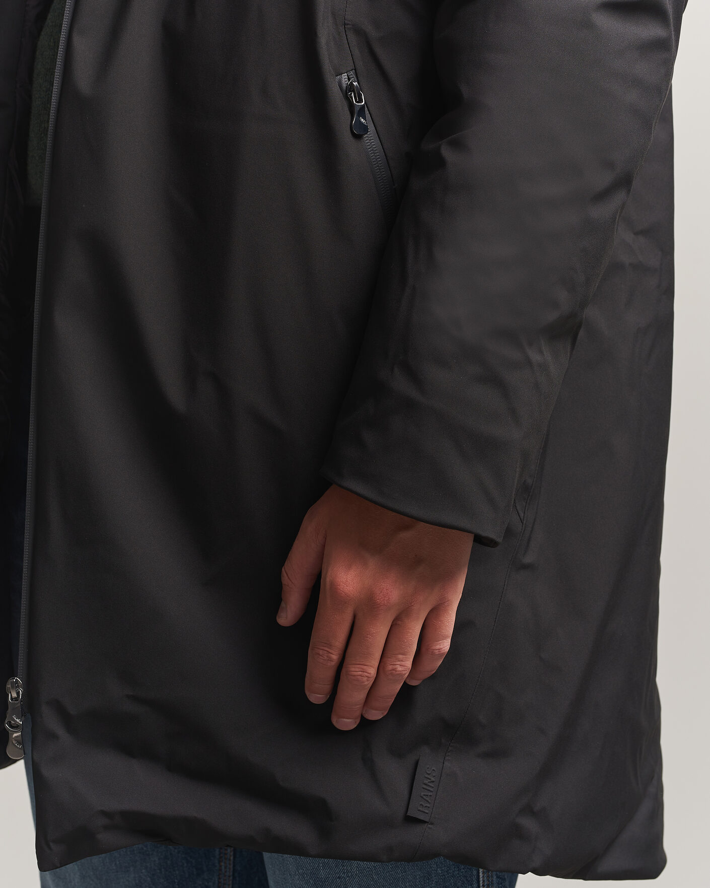 Homme | Manteaux Et Vestes | RAINS | Sarna Long Puffer Jacket Black