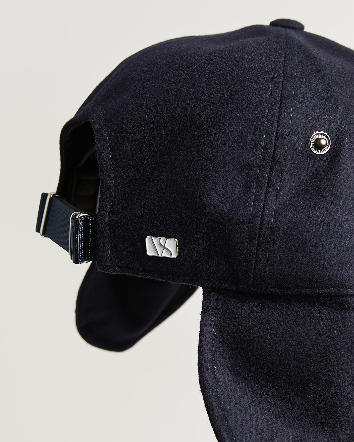 Homme | Bobs Et Casquettes | Varsity Headwear | Merino Wool Earflap Baseball Cap Dark Navy