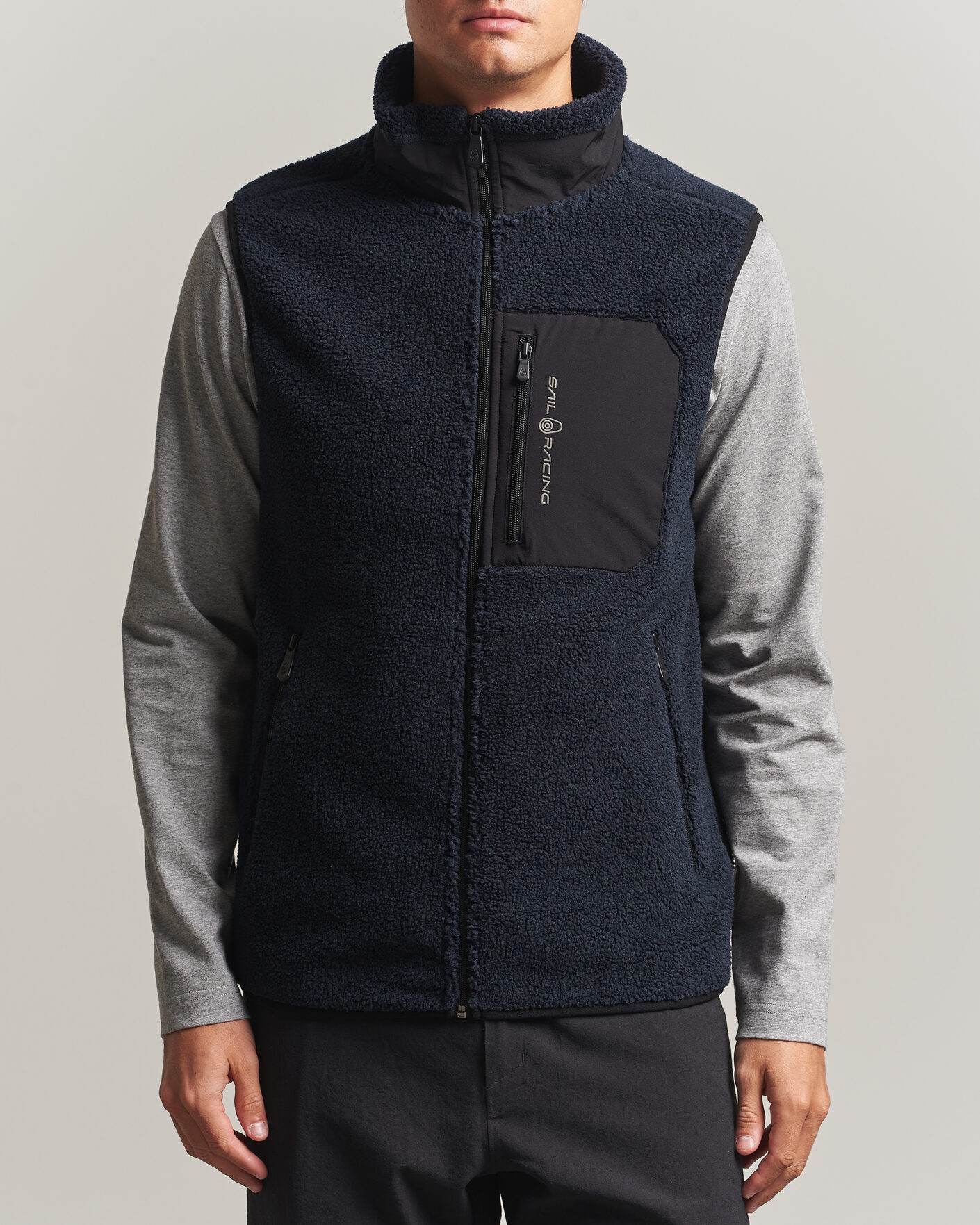 Homme | Pulls Et Tricots | Sail Racing | Bowman Pile Vest Dark Navy