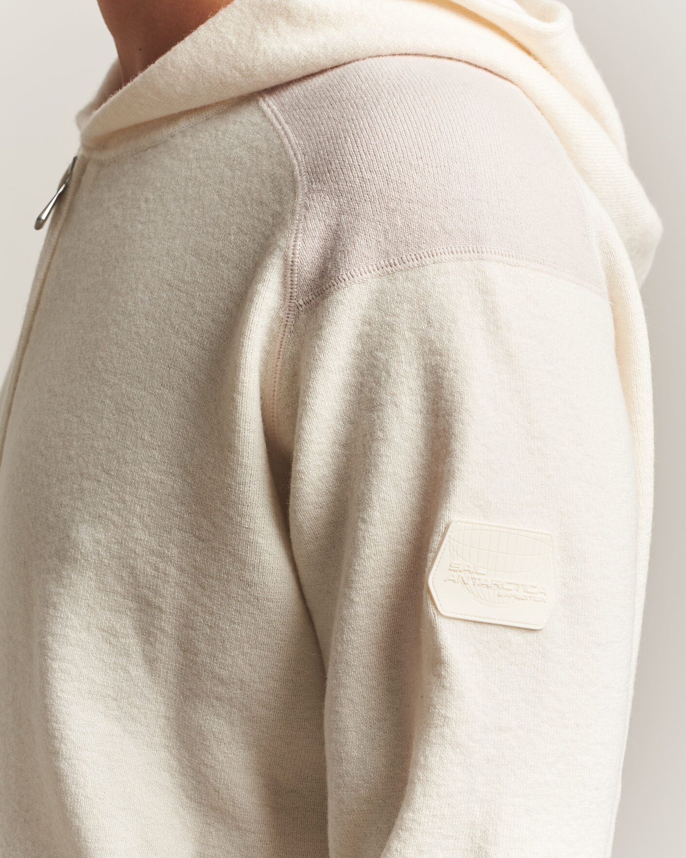 Homme | Pulls Et Tricots | Sail Racing | Spine Wool Knitted Full Zip Hoodie Off White