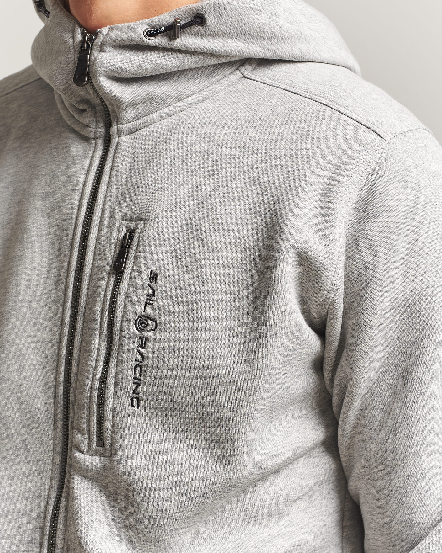 Homme | Pulls Et Tricots | Sail Racing | Bowman Full Zip Hoodie Grey Melnage