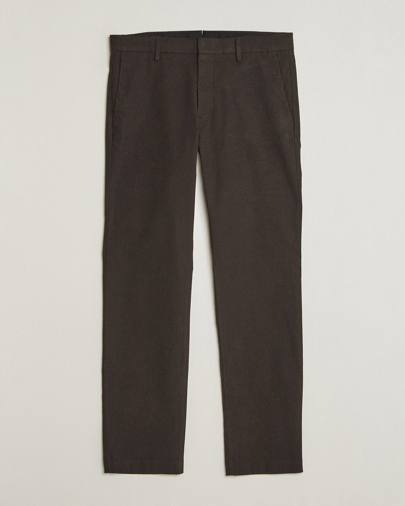 Homme | Pantalons | NN07 | Theo Brushed Cotton Trousers Deep Truffle