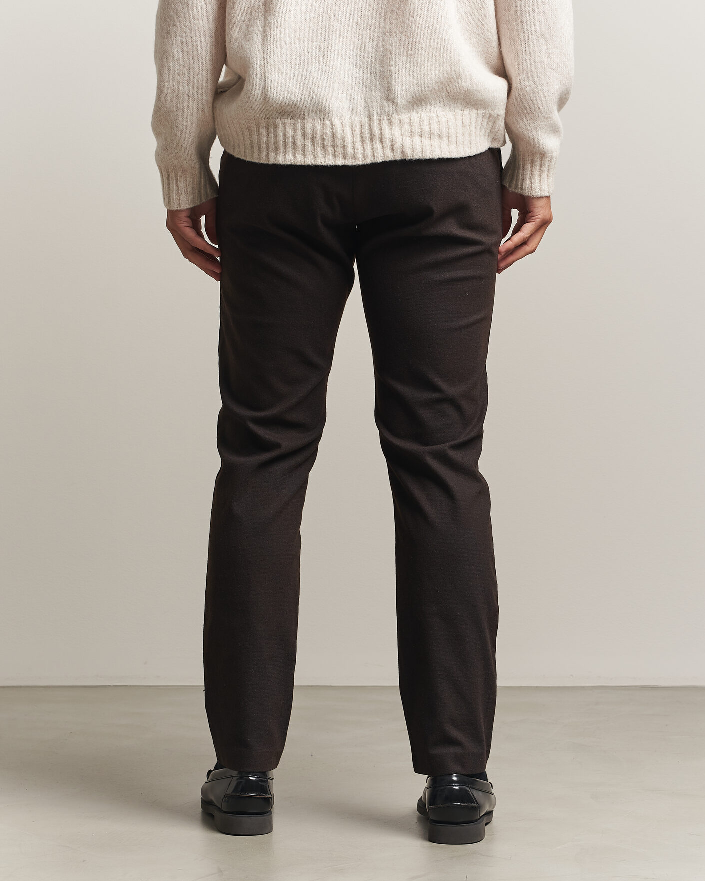 Homme | Pantalons | NN07 | Theo Brushed Cotton Trousers Deep Truffle