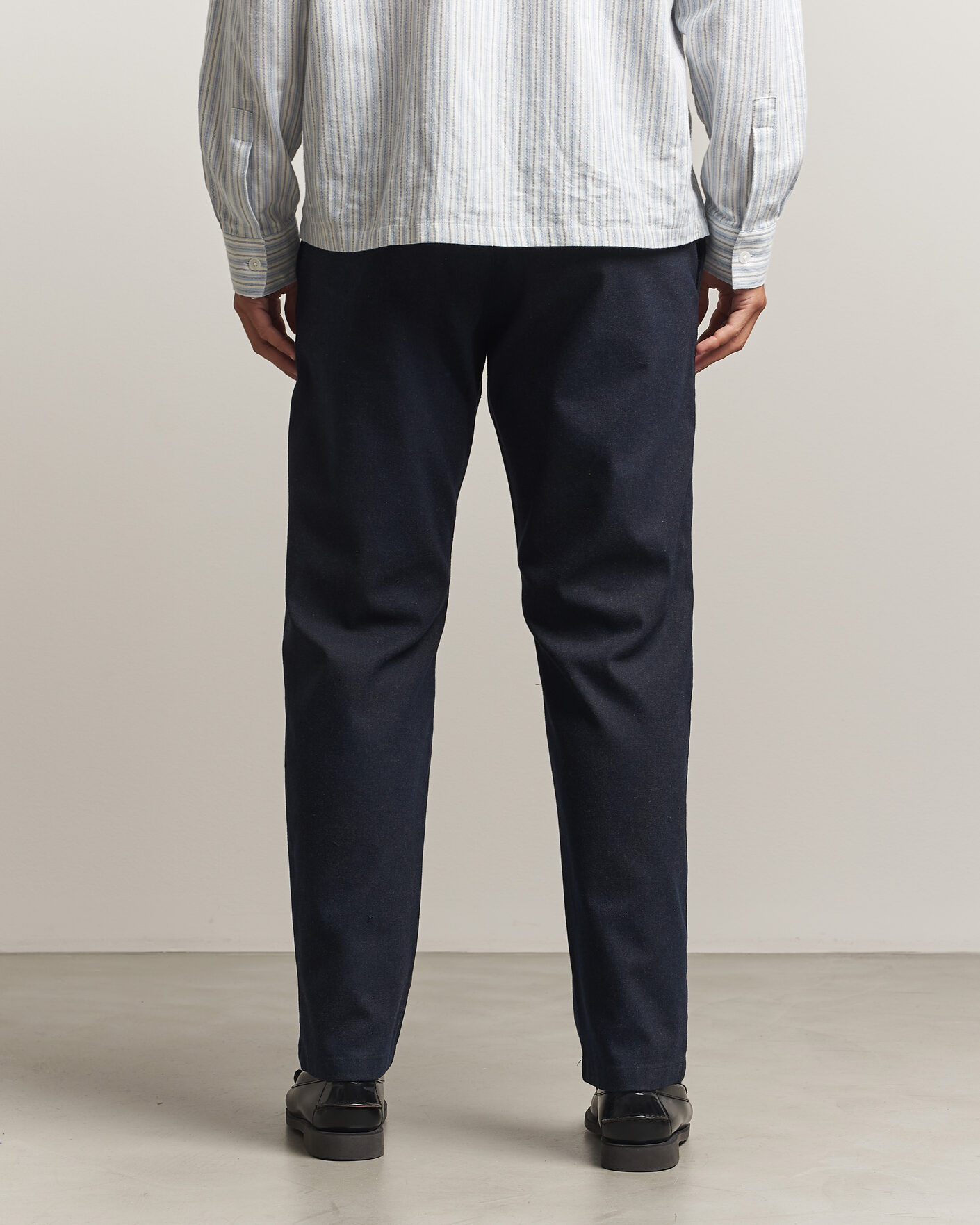 Homme | Pantalons | NN07 | Aden Brushed Cotton Trousers Deep Navy