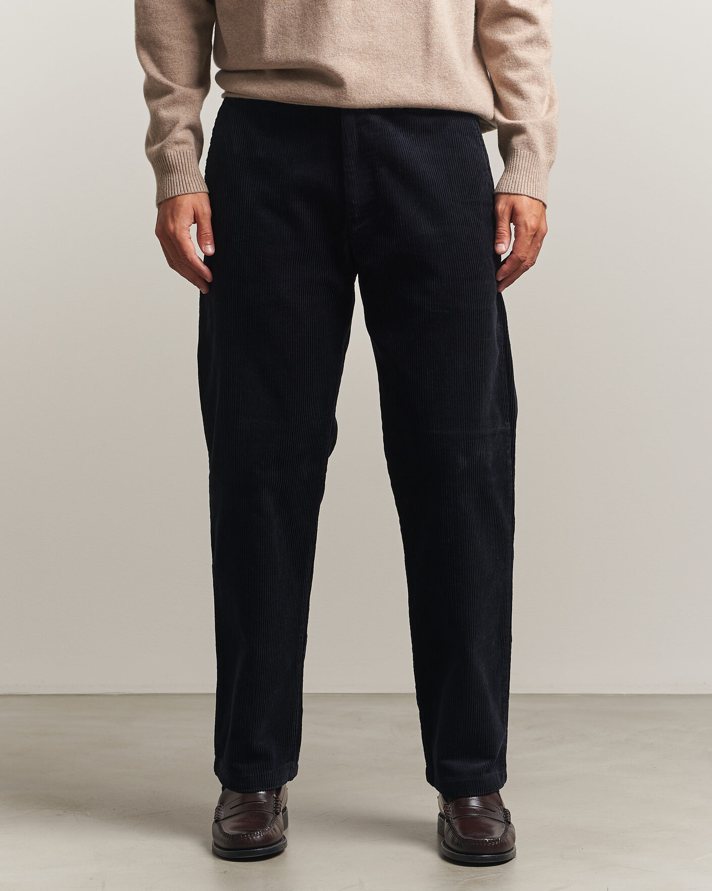 Homme | Pantalons | NN07 | Aden Regular Fit Corduroy Chinos Deep Navy
