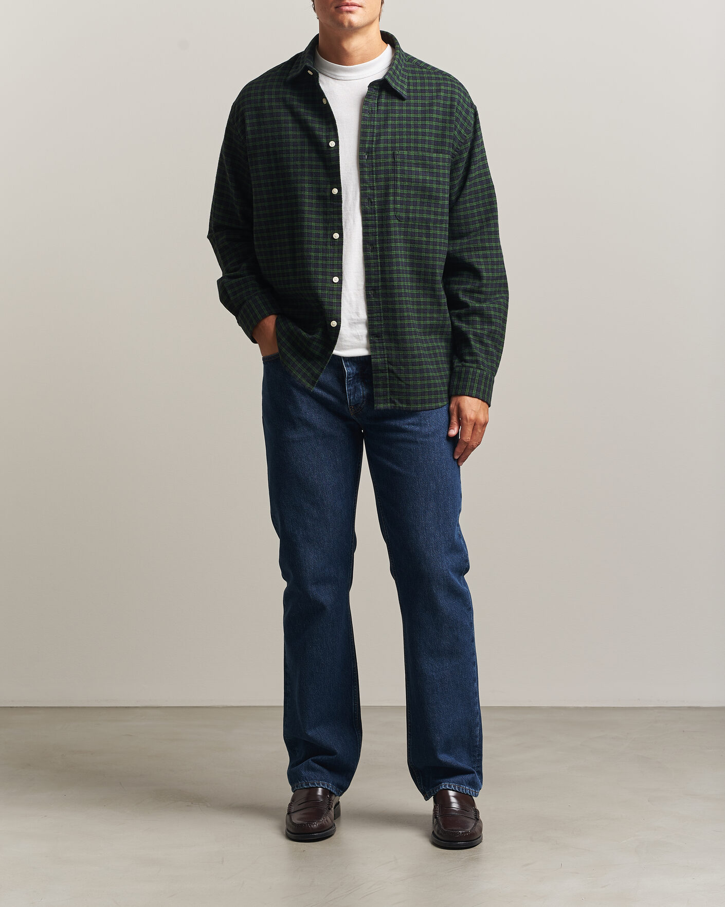 Homme | Chemises | NN07 | Deon Flannel Shirt Eden Check