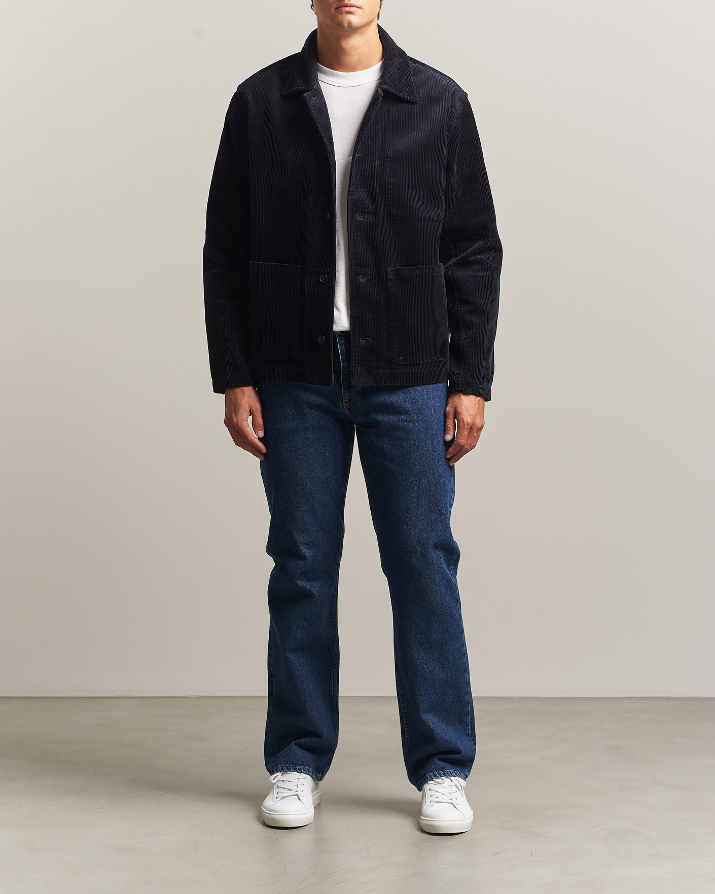 Homme | Chemises | NN07 | Morgan Corduroy Overshirt Deep Navy