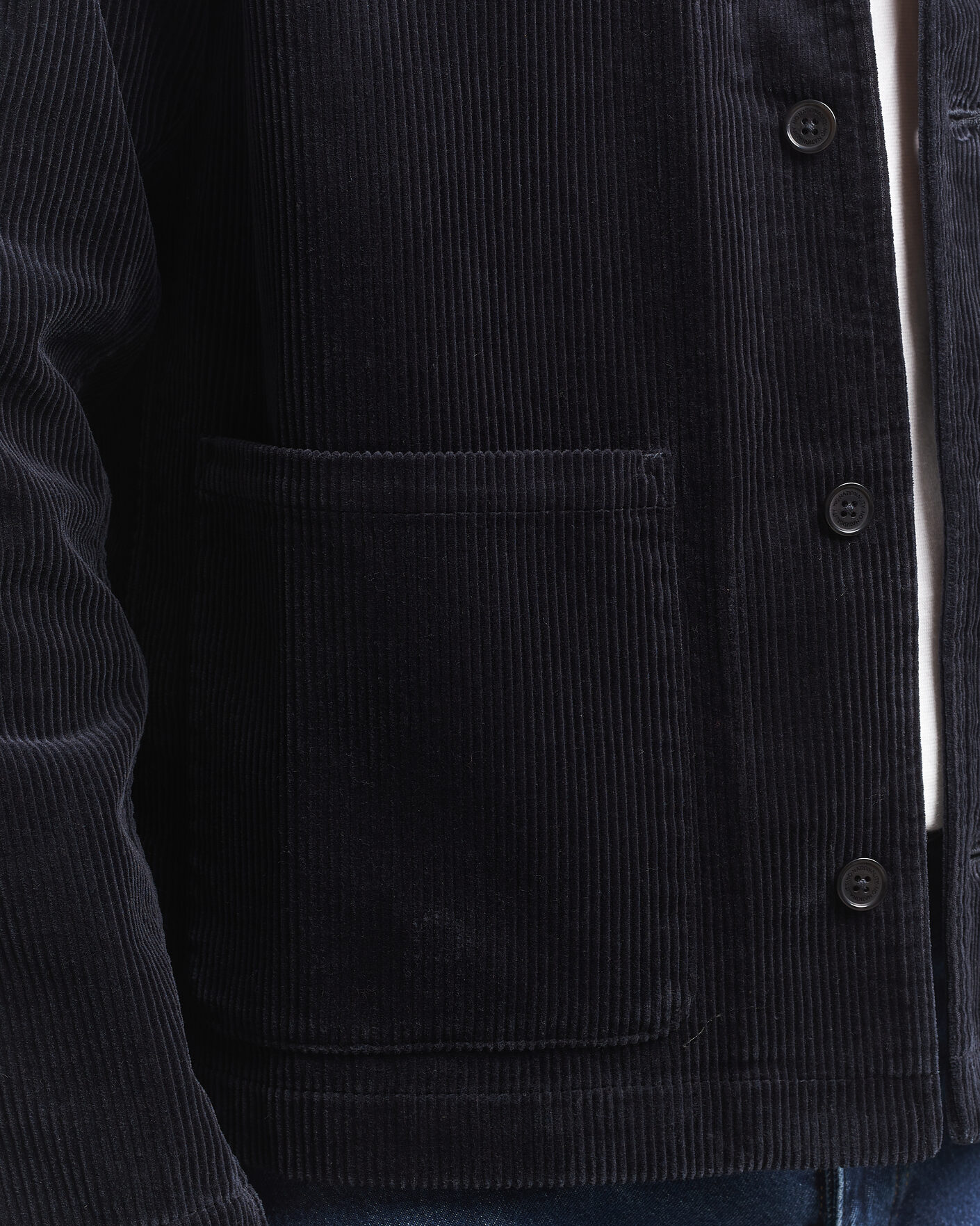 Homme | Chemises | NN07 | Morgan Corduroy Overshirt Deep Navy