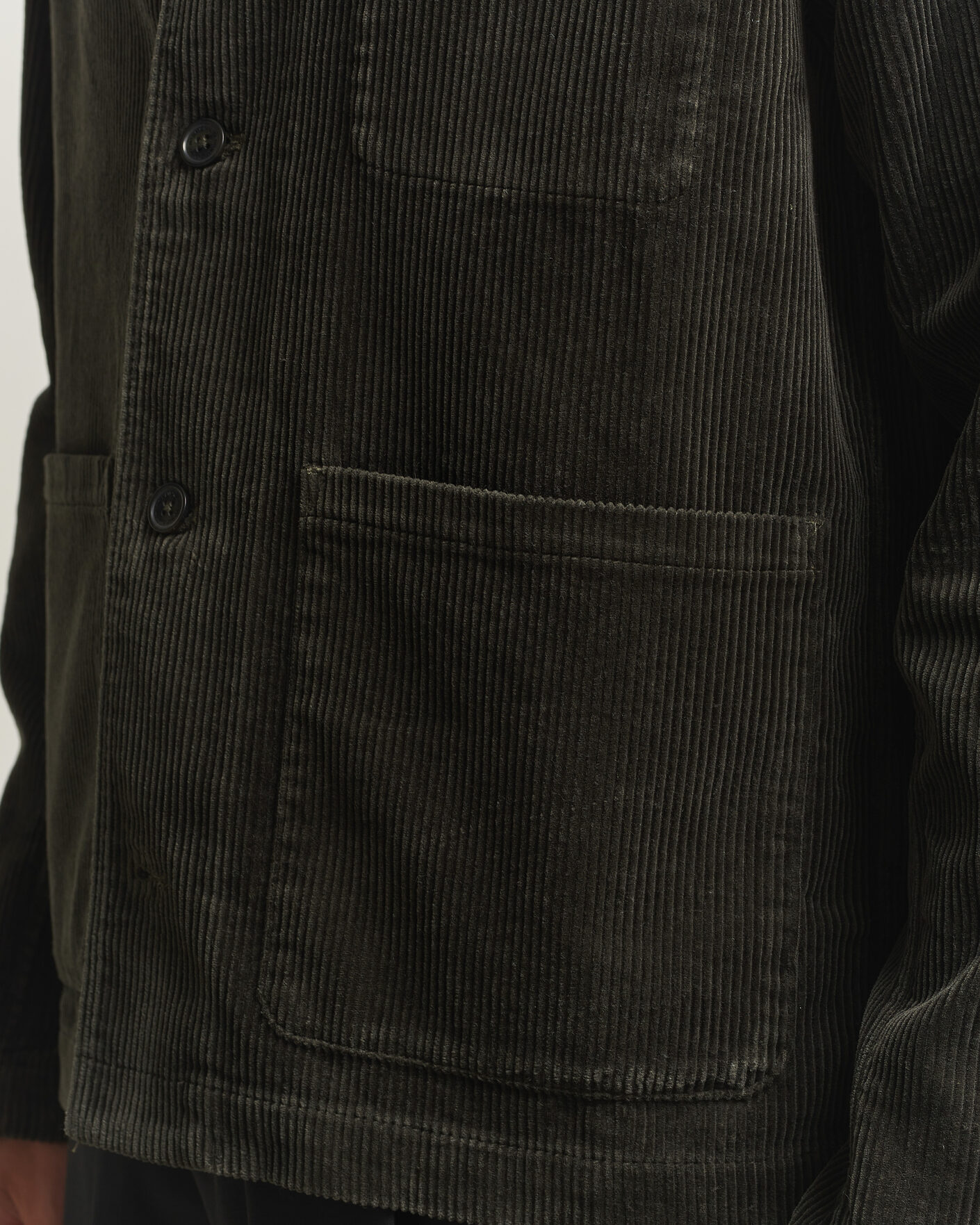 Homme | Chemises | NN07 | Morgan Corduroy Overshirt Dark Army