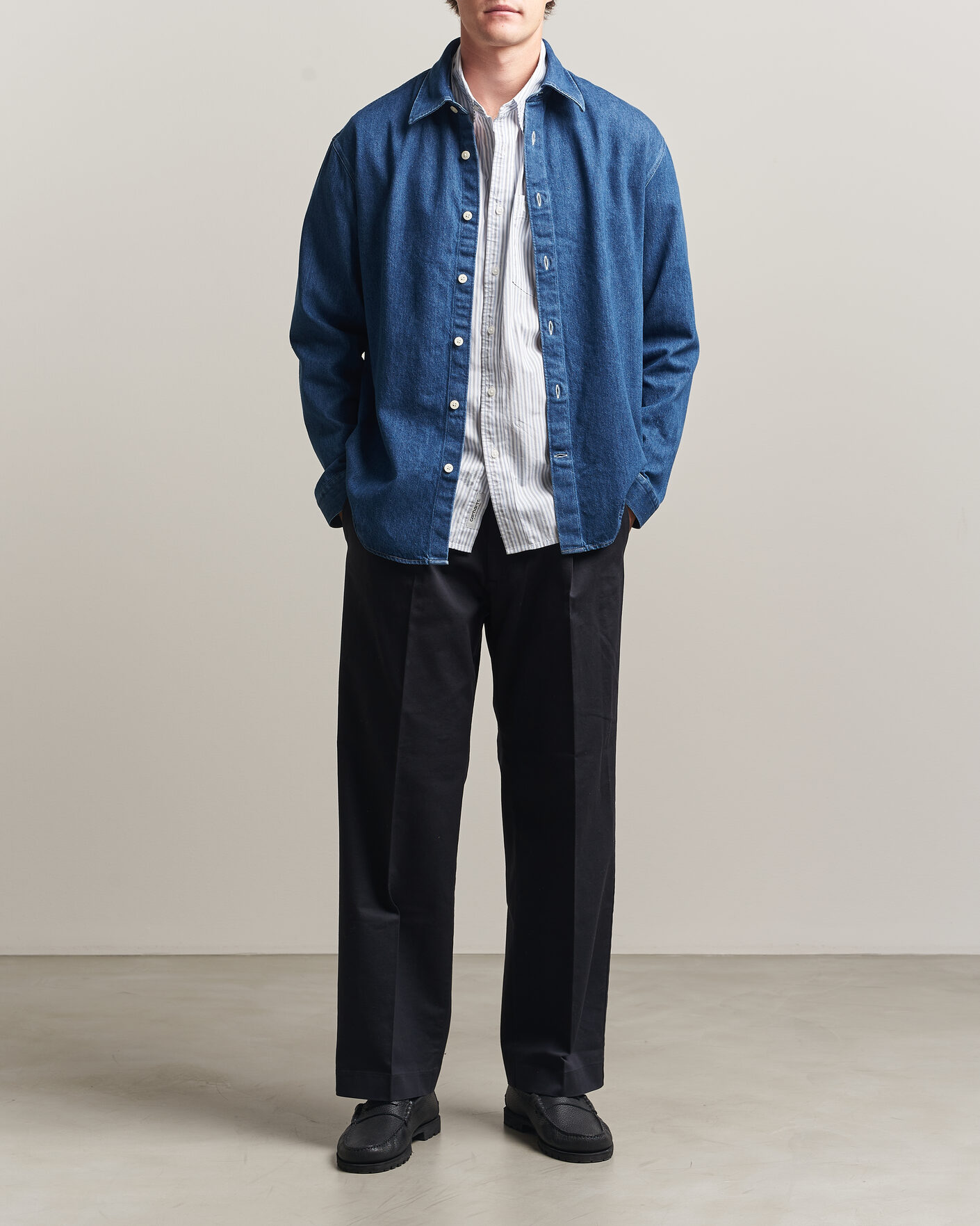 Homme | Chemises | NN07 | Casper Denim Overshirt Medium Indigo