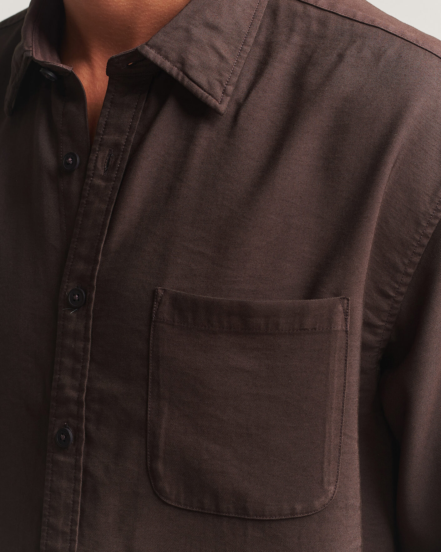 Homme | Chemises | NN07 | Deon Viscose Shirt Deep Truffle