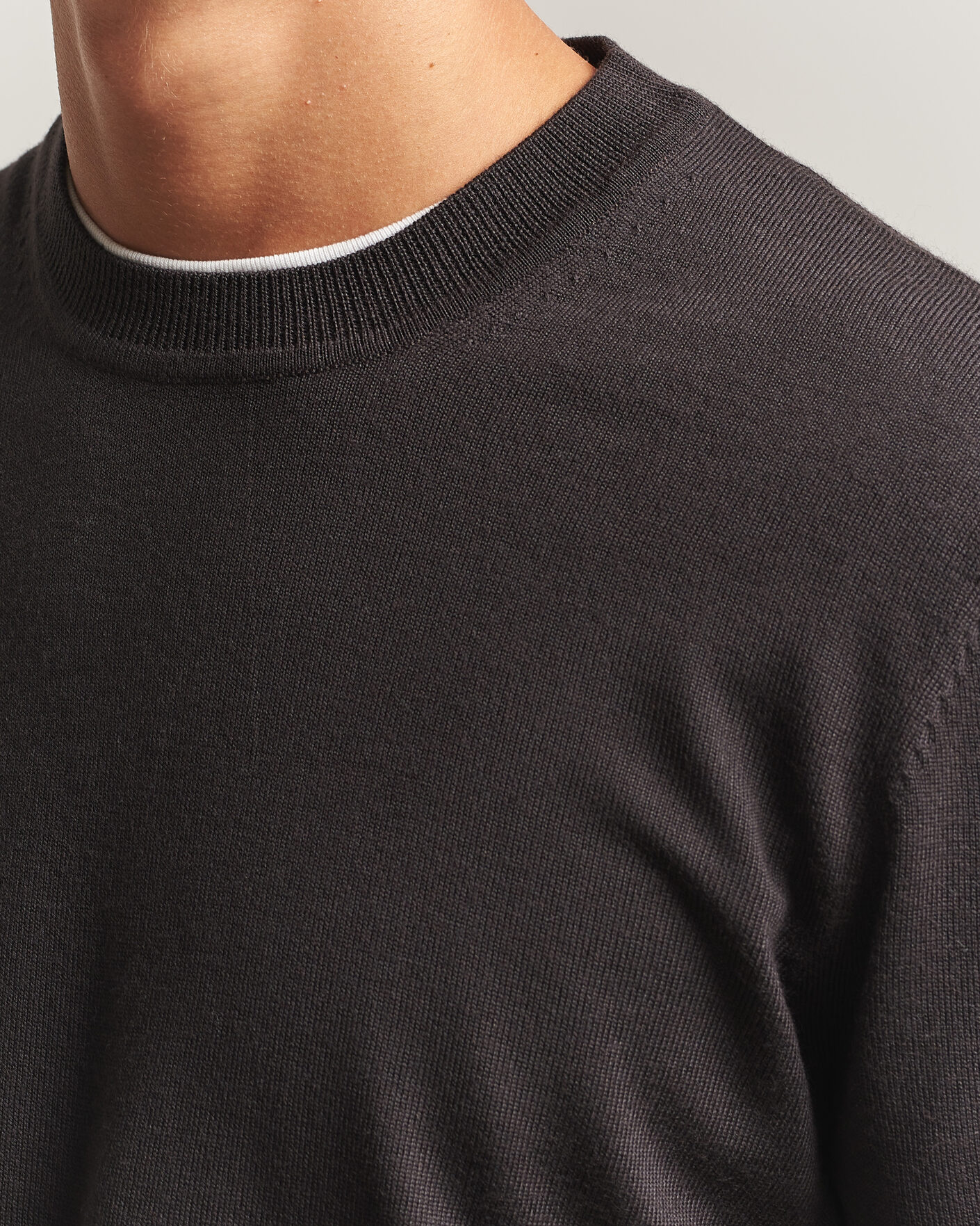 Homme | Pulls Et Tricots | NN07 | Ted Merino Crew Neck Pullover Deep Truffle