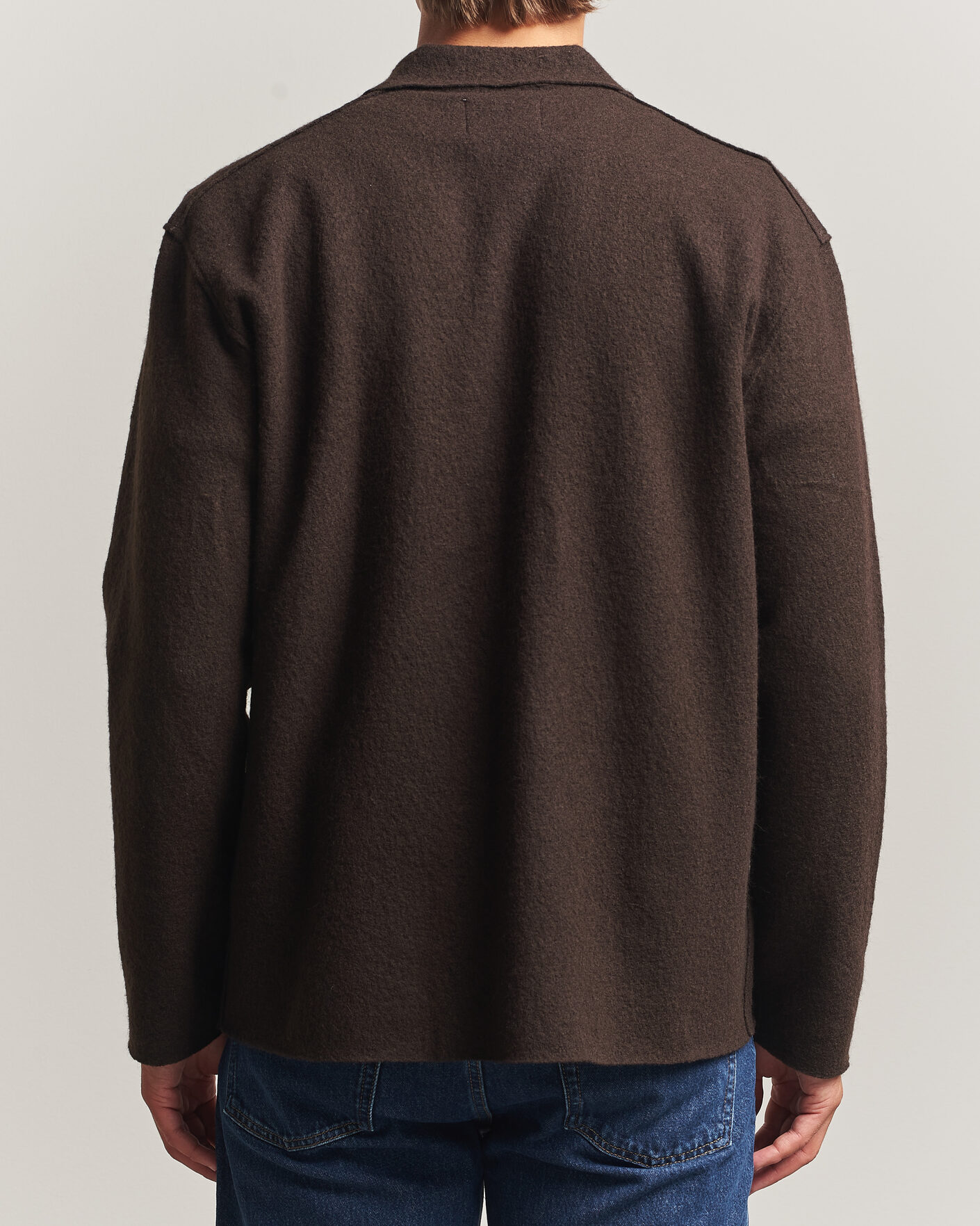 Homme | Pulls Et Tricots | NN07 | Jonas Boiled Wool Cardigan Deep Truffle