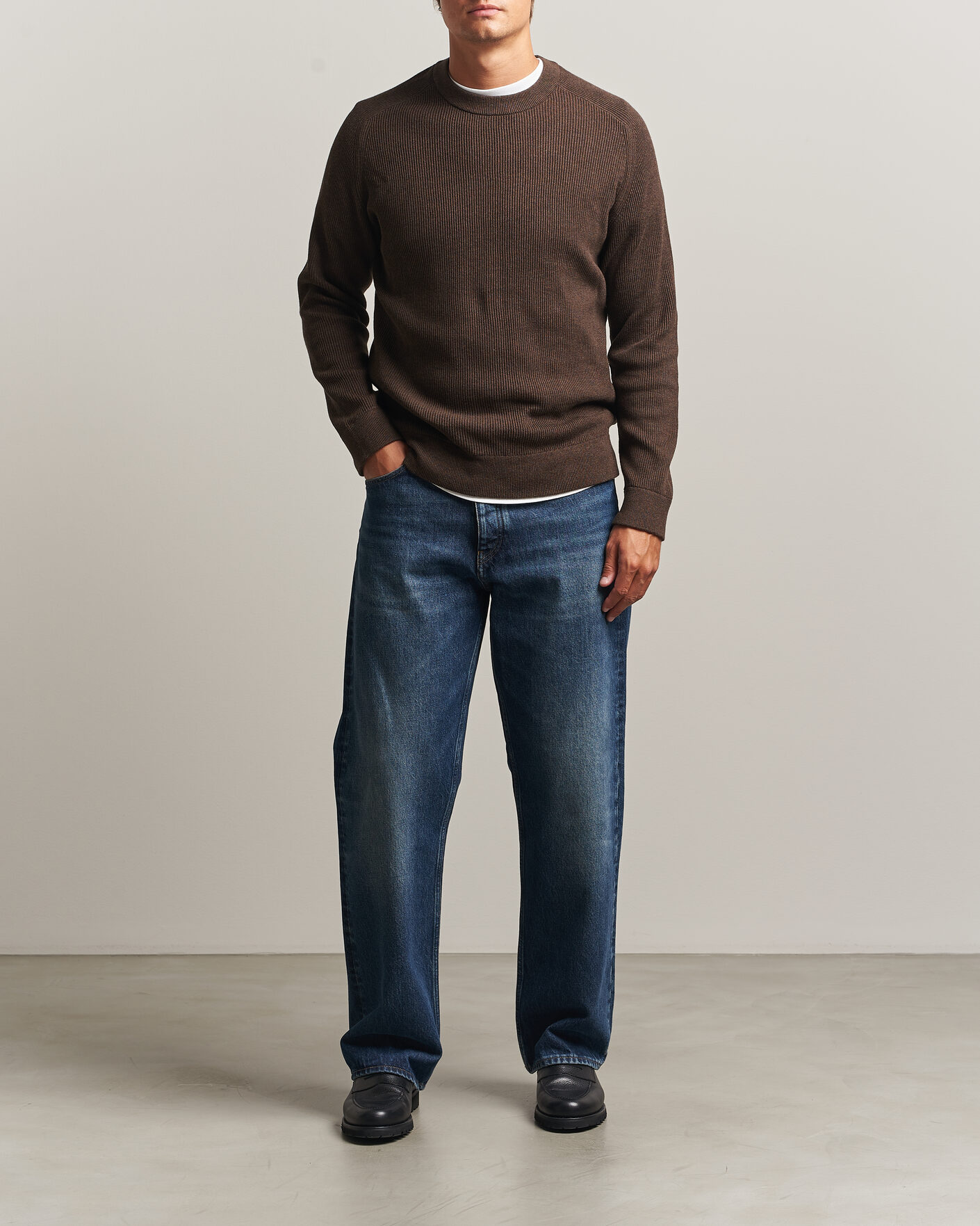 Homme | Pulls Et Tricots | NN07 | Kevin Cotton Knitted Sweater Deep Truffle