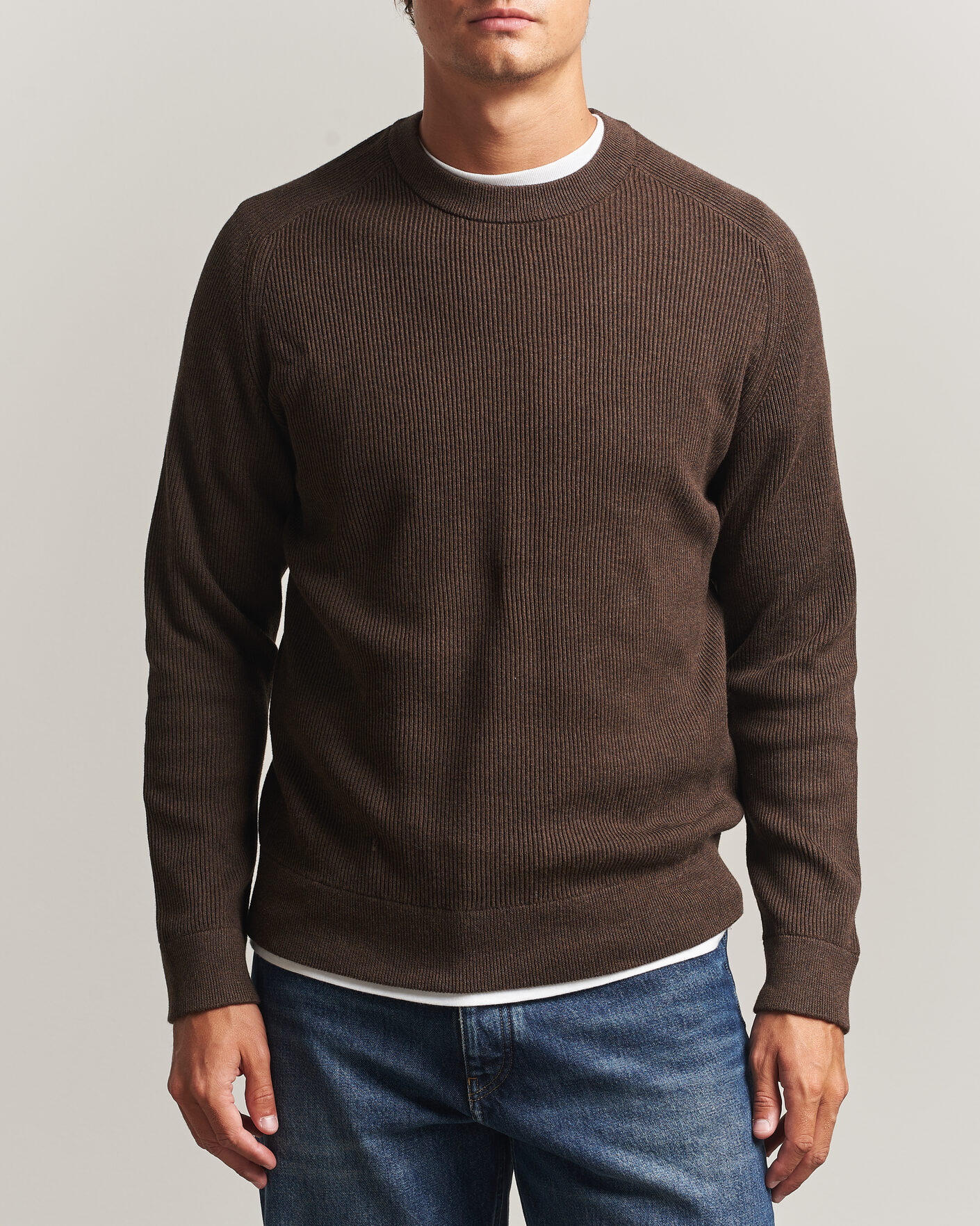 Homme | Pulls Et Tricots | NN07 | Kevin Cotton Knitted Sweater Deep Truffle