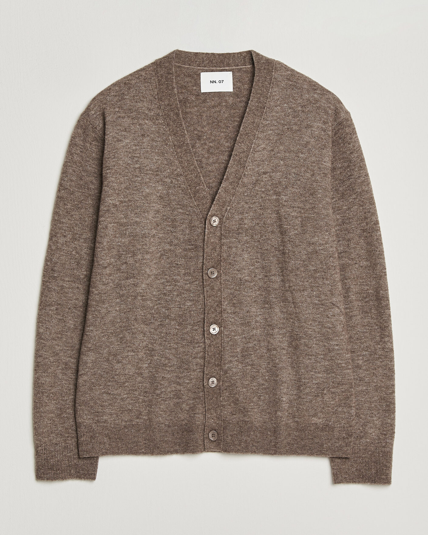 Homme | Pulls Et Tricots | NN07 | Gavin Brushed Wool Knitted Cardigan Desert Clay