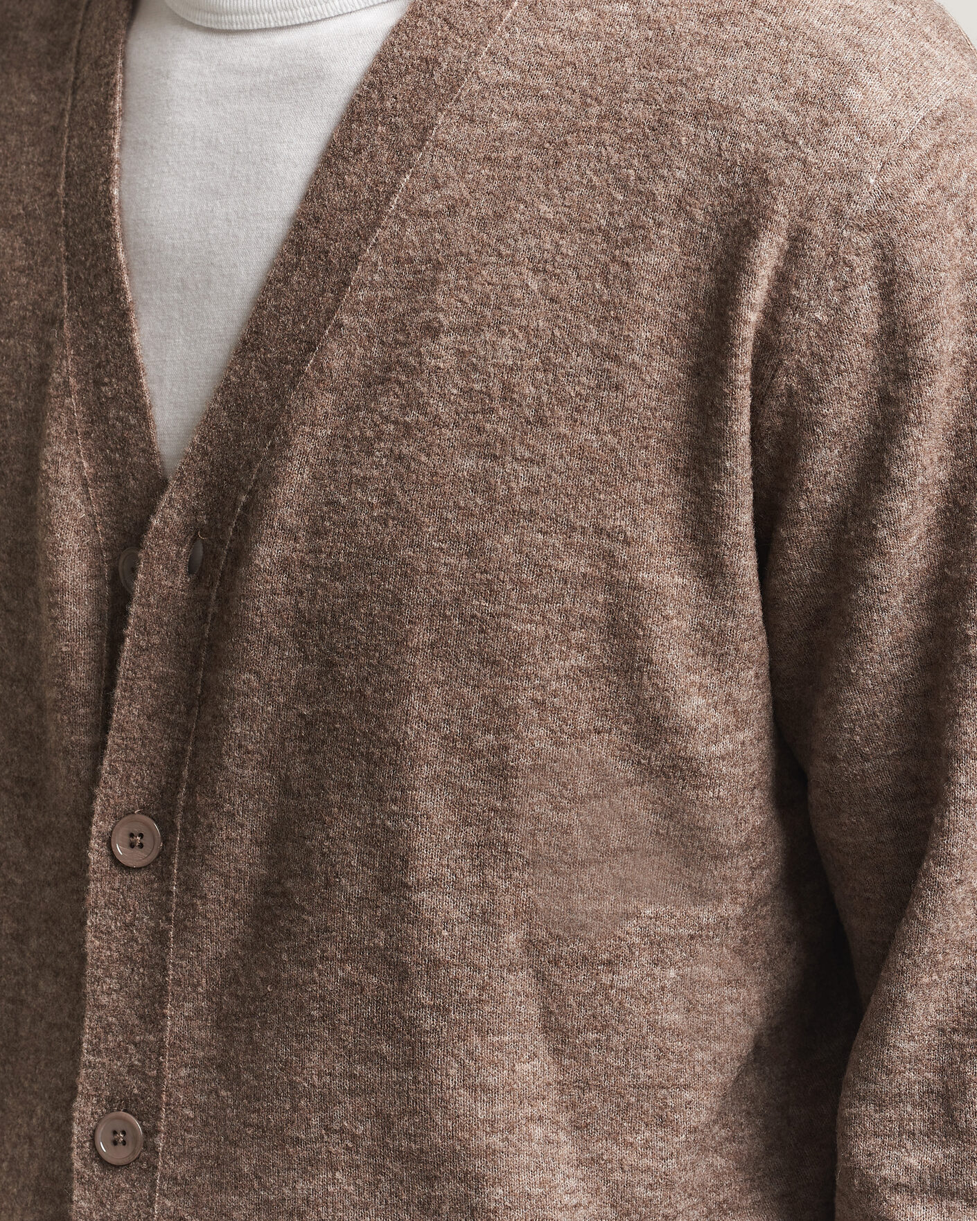 Homme | Pulls Et Tricots | NN07 | Gavin Brushed Wool Knitted Cardigan Desert Clay