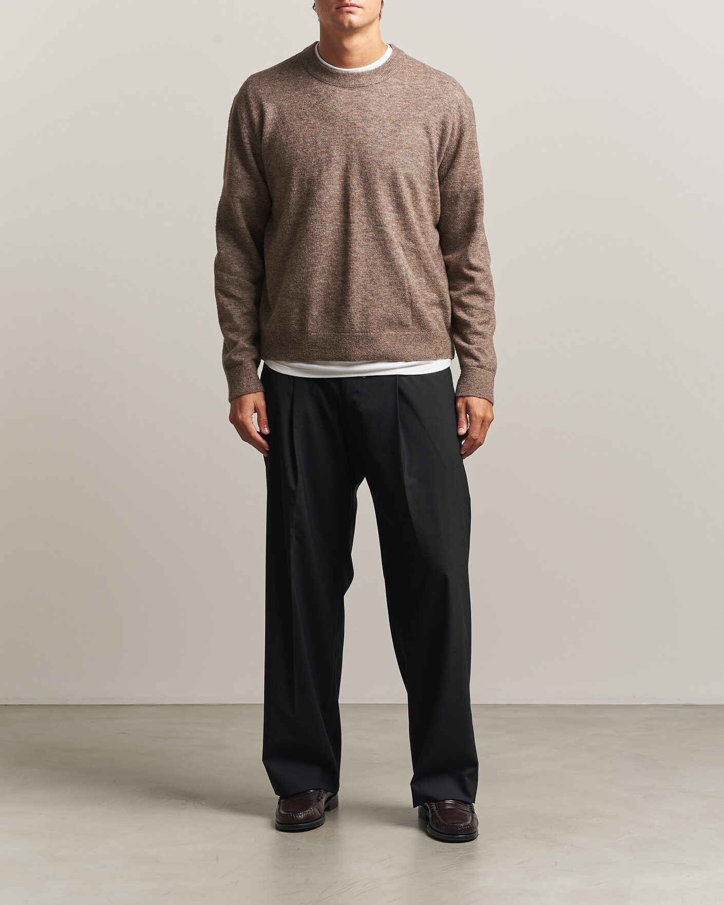 Homme | Pulls Et Tricots | NN07 | Gavin Brushed Wool Knitted Sweater Desert Clay