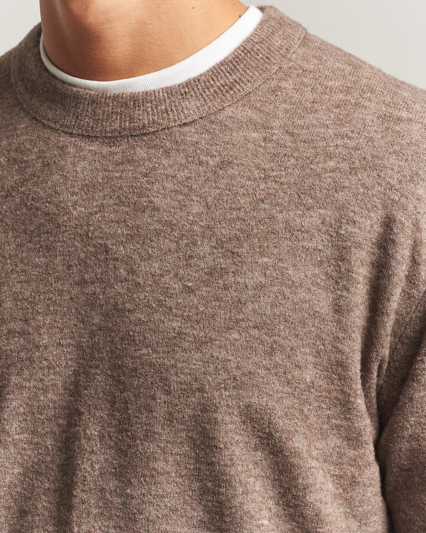 Homme | Pulls Et Tricots | NN07 | Gavin Brushed Wool Knitted Sweater Desert Clay