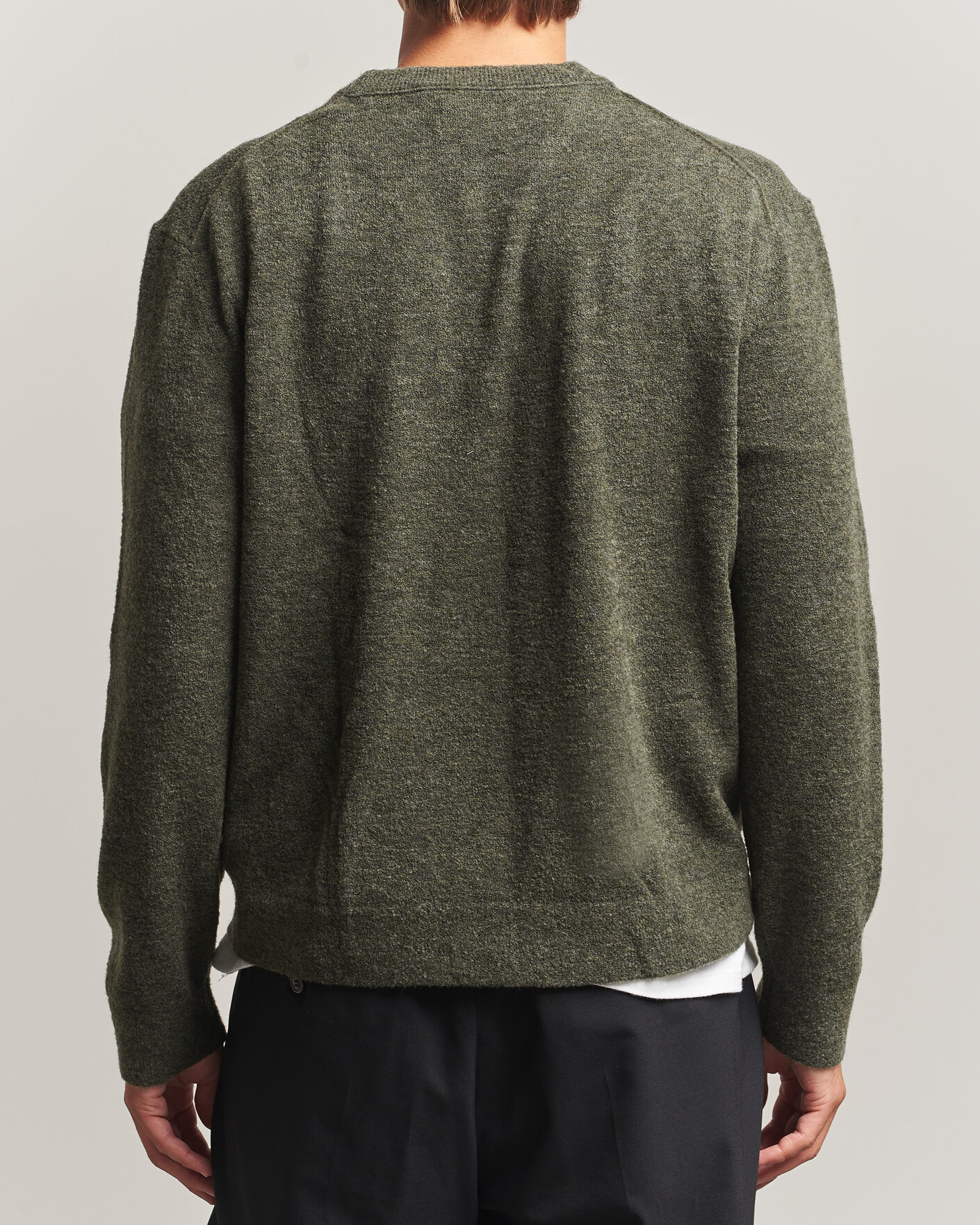 Homme | Pulls Et Tricots | NN07 | Gavin Brushed Wool Knitted Sweater Dark Army