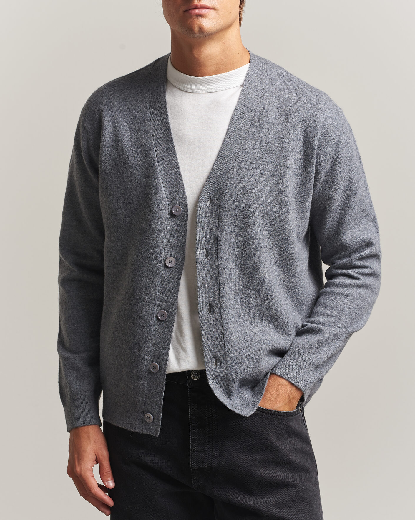 Homme | Pulls Et Tricots | NN07 | Jasper Wool Knitted Cardigan Grey Melange