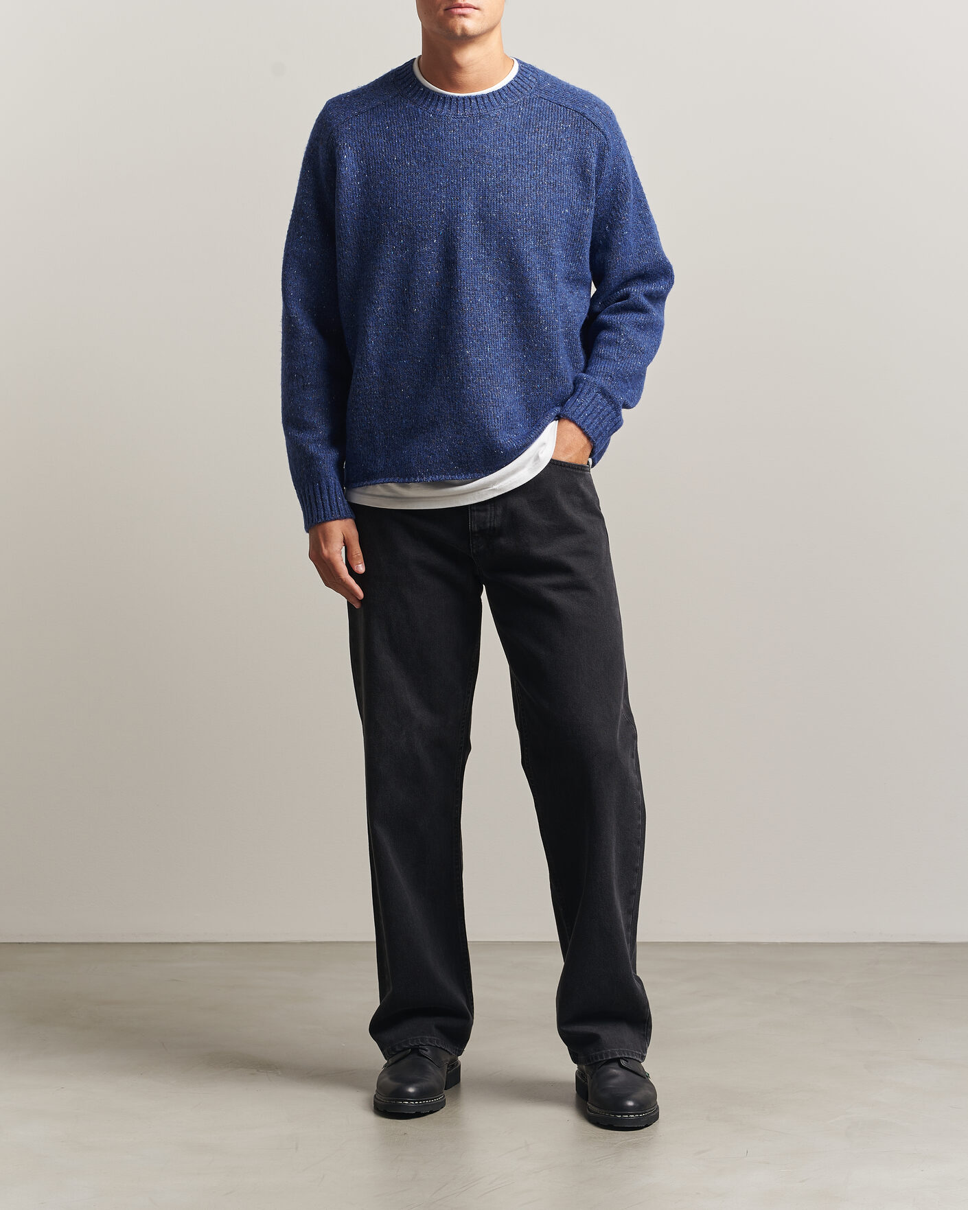 Homme | Pulls Et Tricots | NN07 | Jim Neps Wool Knitted Sweater Blue Ignition