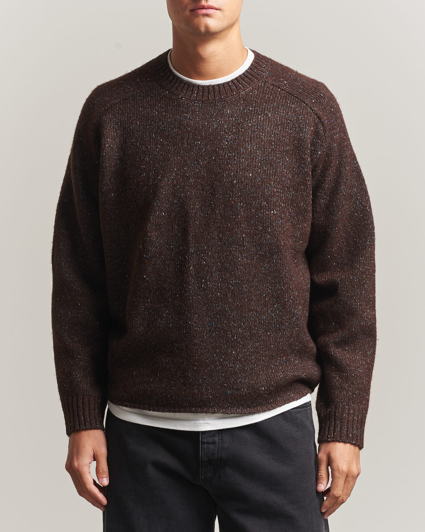Homme | Pulls Et Tricots | NN07 | Jim Neps Wool Knitted Sweater Deep Truffle