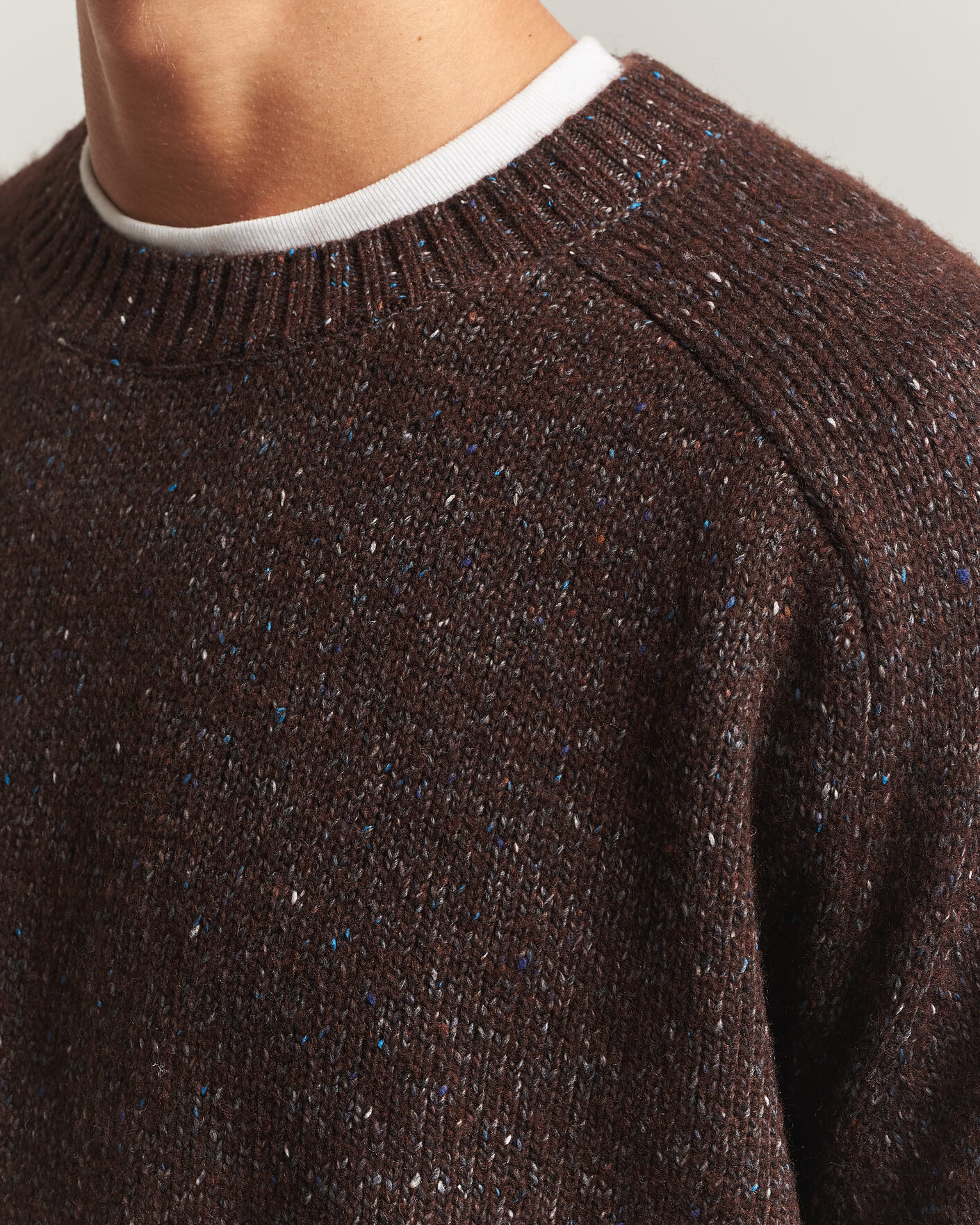 Homme | Pulls Et Tricots | NN07 | Jim Neps Wool Knitted Sweater Deep Truffle