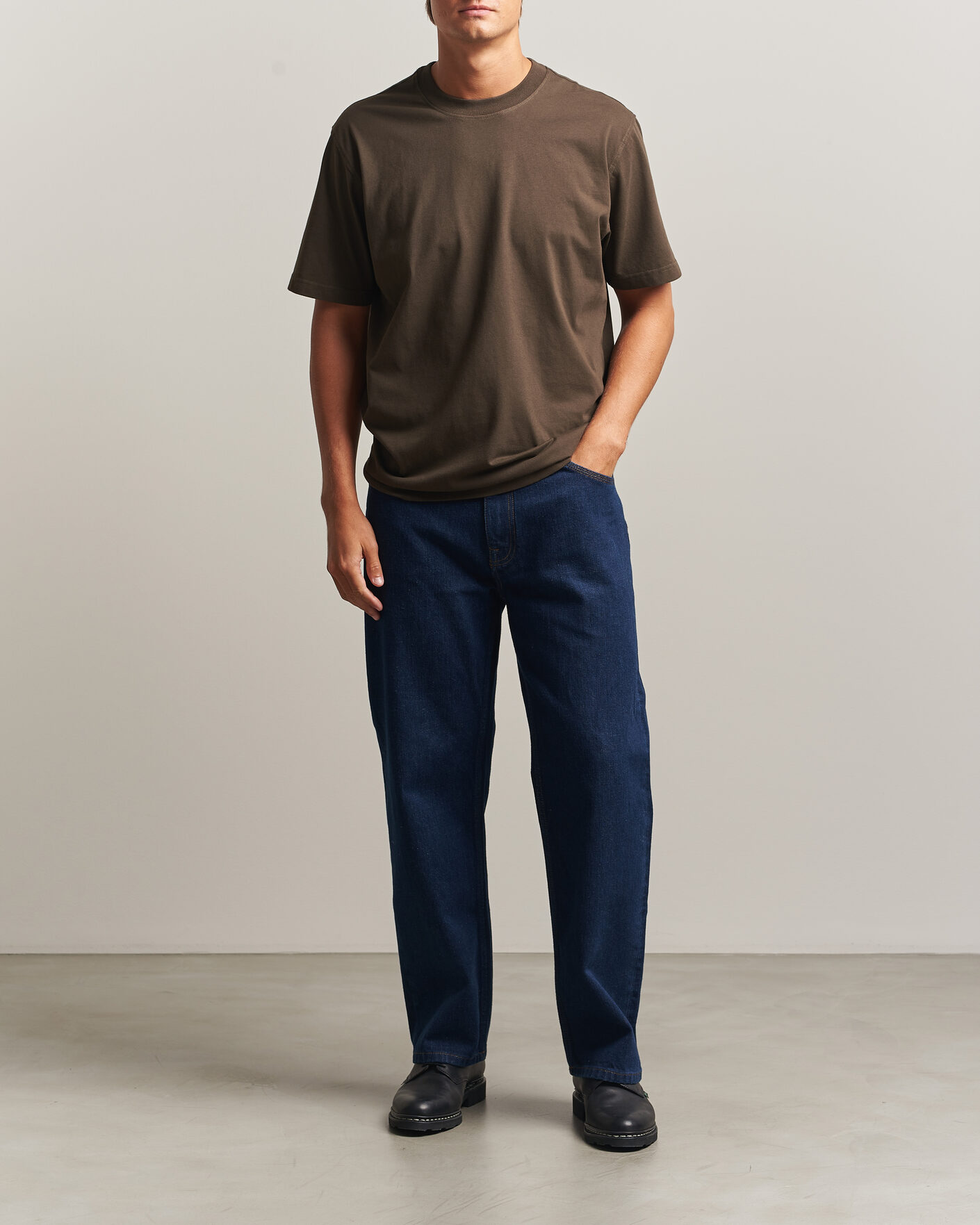 Homme | T-shirts | NN07 | Adam Crew Neck T-Shirt Earthwood