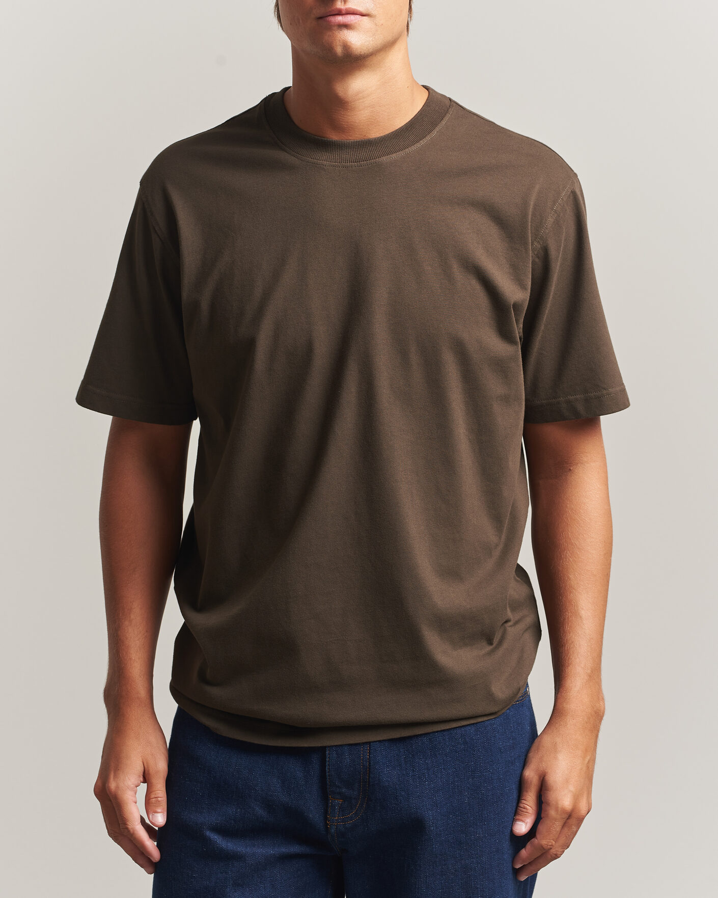 Homme | T-shirts | NN07 | Adam Crew Neck T-Shirt Earthwood