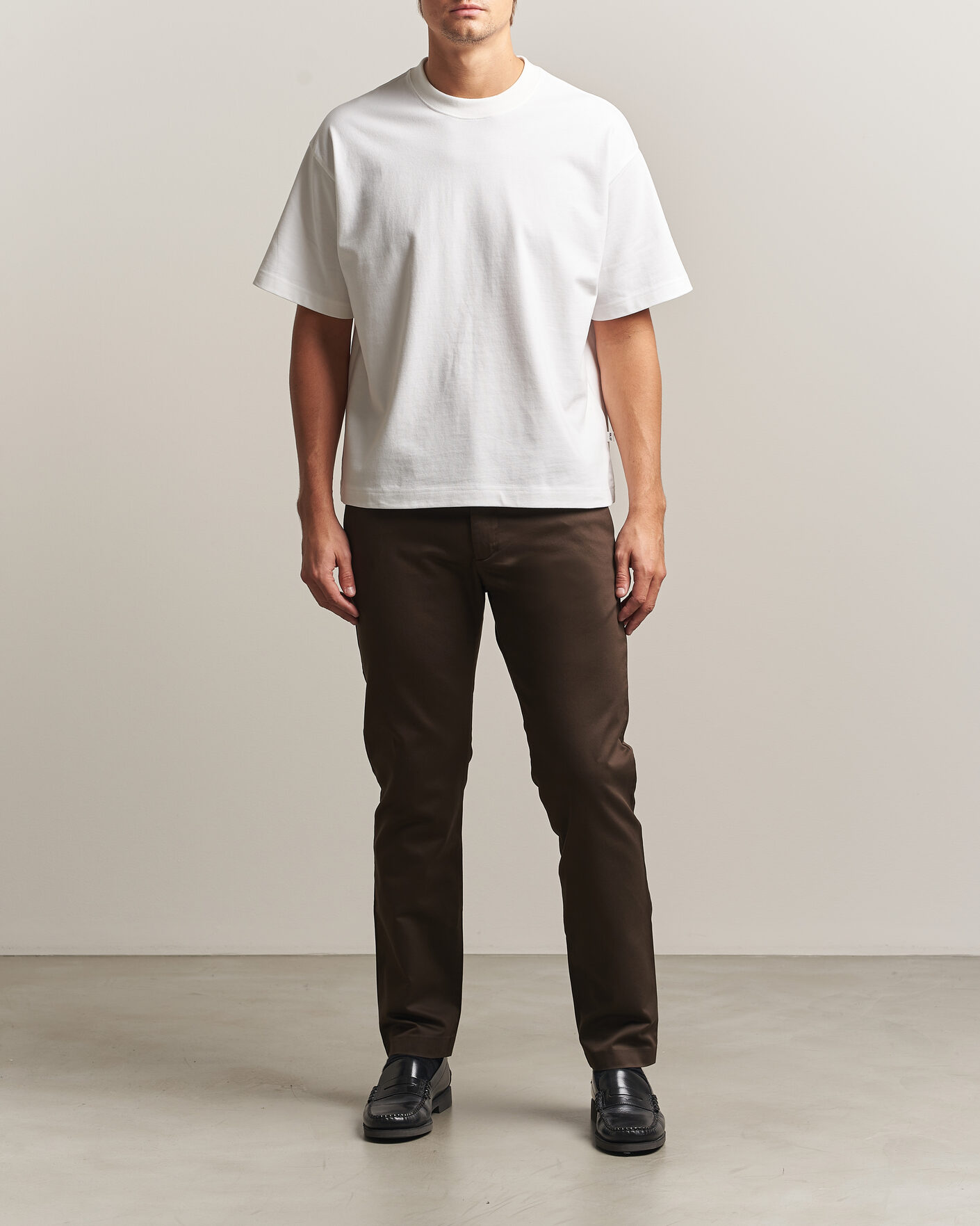 Homme | T-shirts | NN07 | David Heavy Crew Neck T-Shirt White
