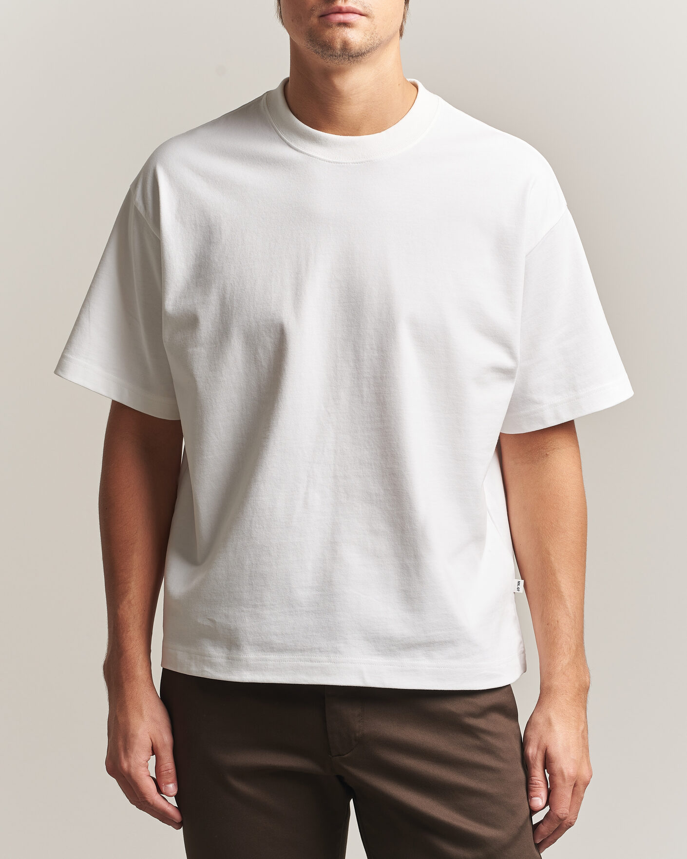 Homme | T-shirts | NN07 | David Heavy Crew Neck T-Shirt White