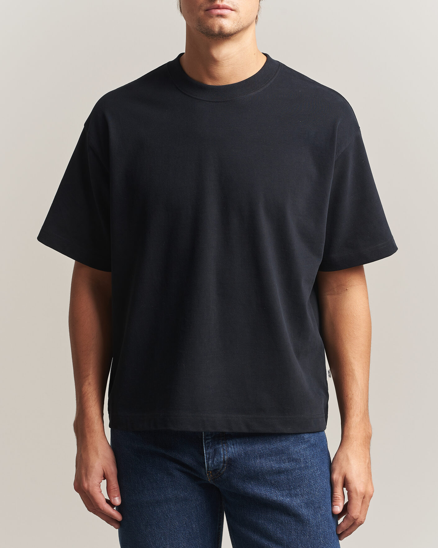 Homme | T-shirts | NN07 | David Heavy Crew Neck T-Shirt Black