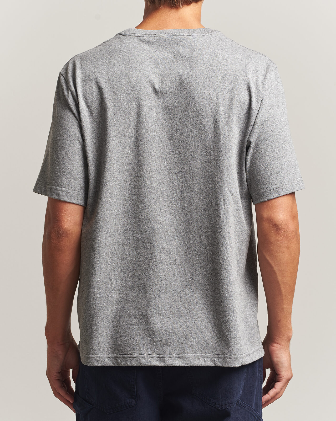 Homme | T-shirts | NN07 | Jett Embroidered Crew Neck T-Shirt Grey Melange