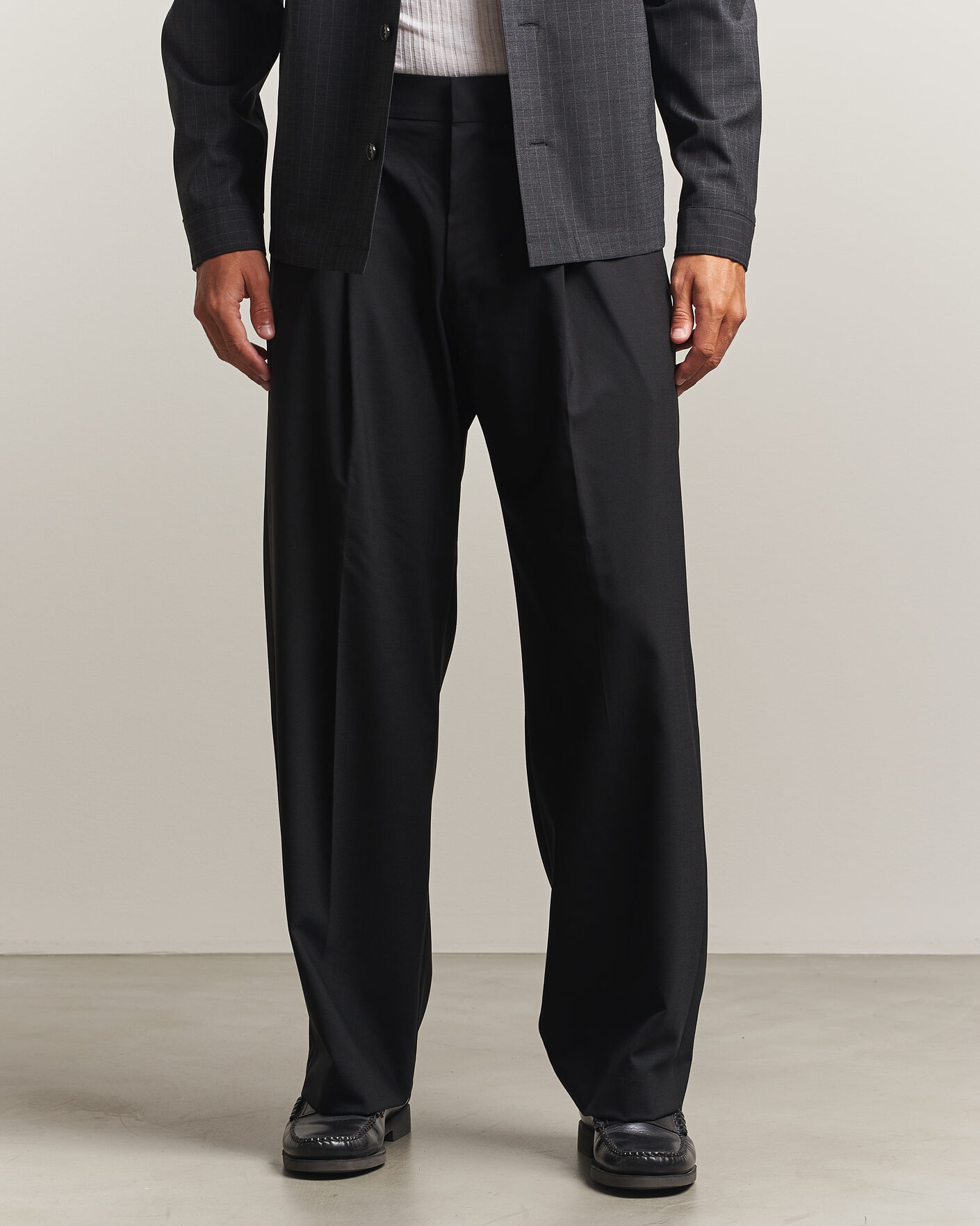 Homme | Pantalons | NN07 | Kay Wool Trousers Black